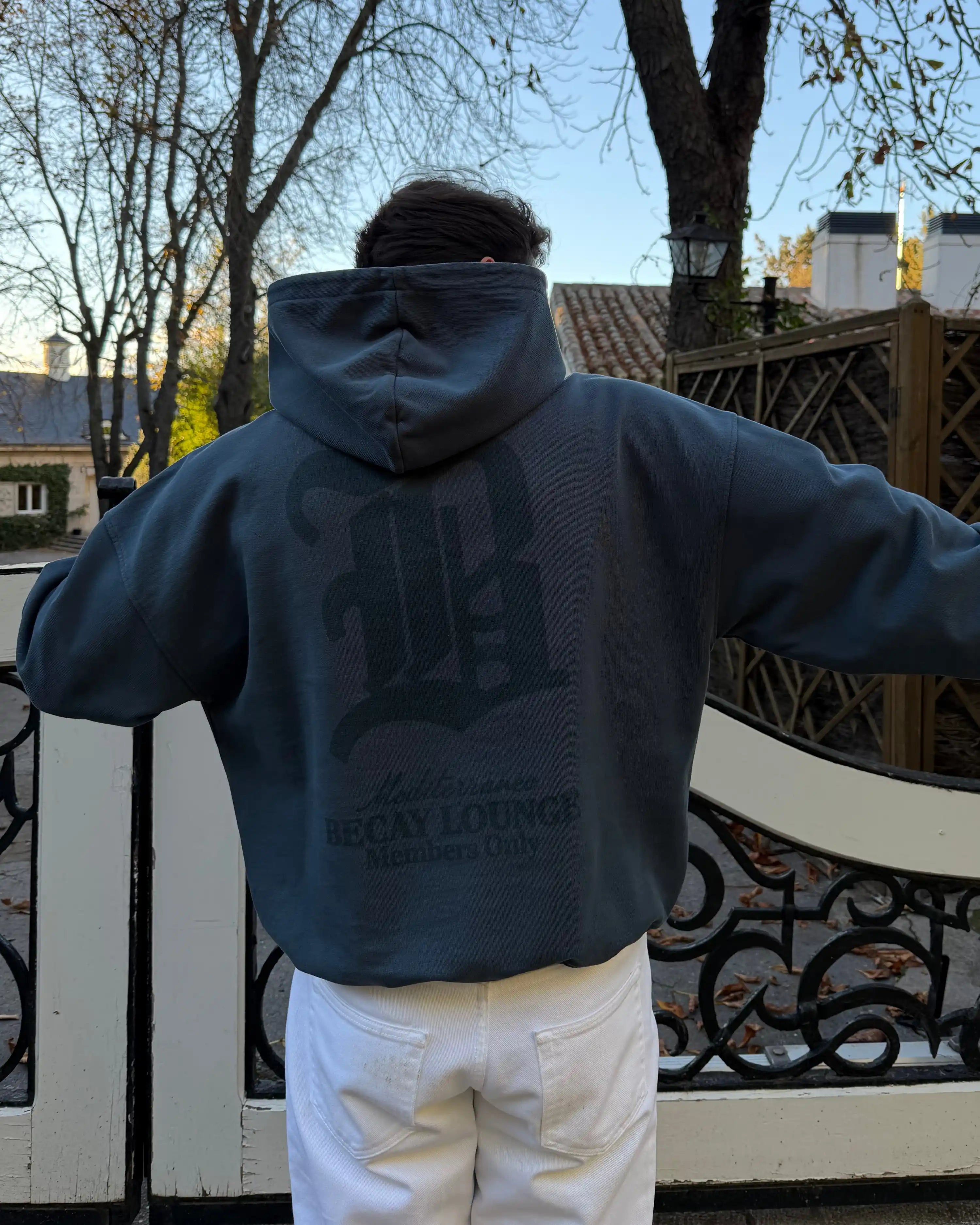Lounge Hoodie Navy