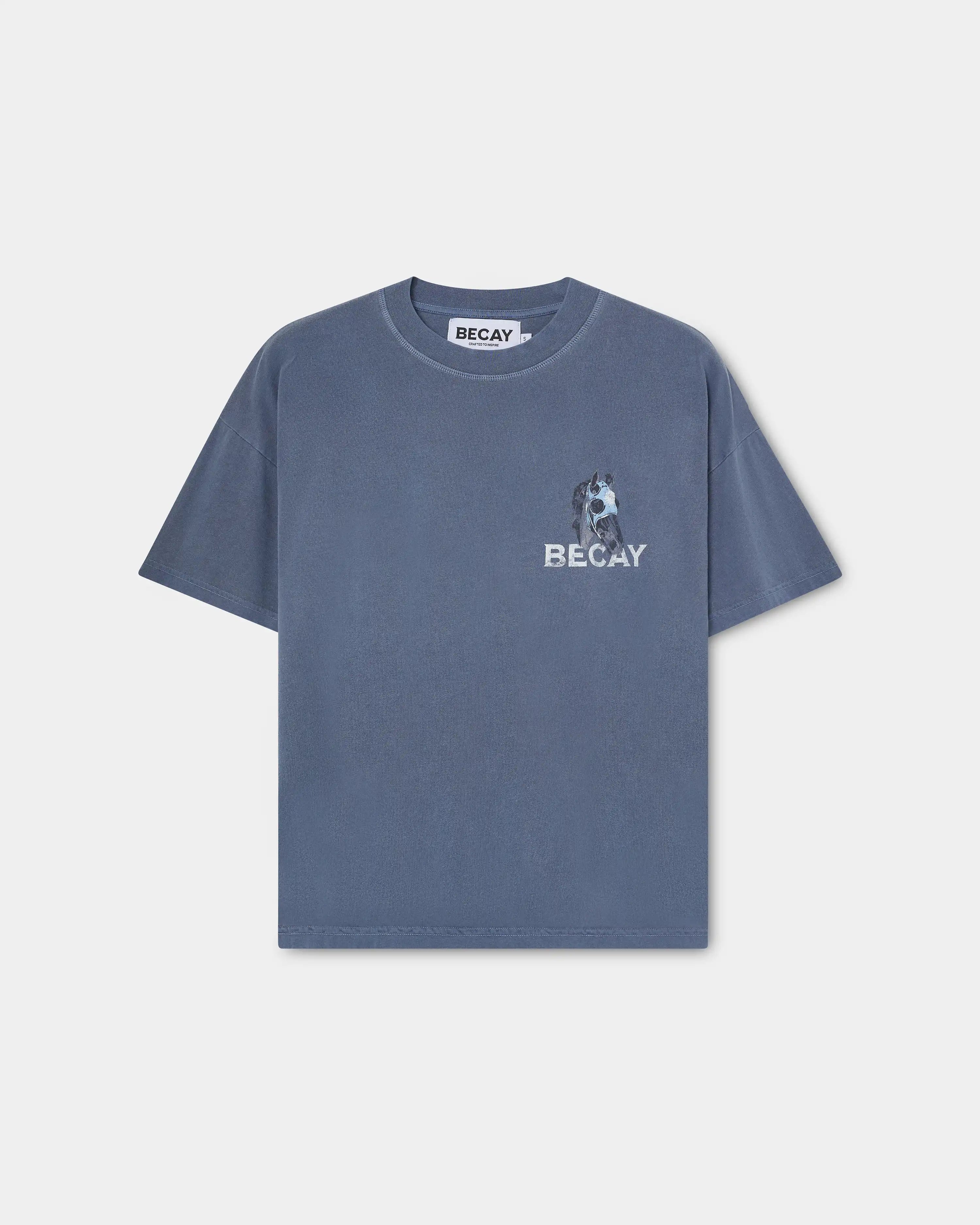 Horse Mask T-Shirt Blue