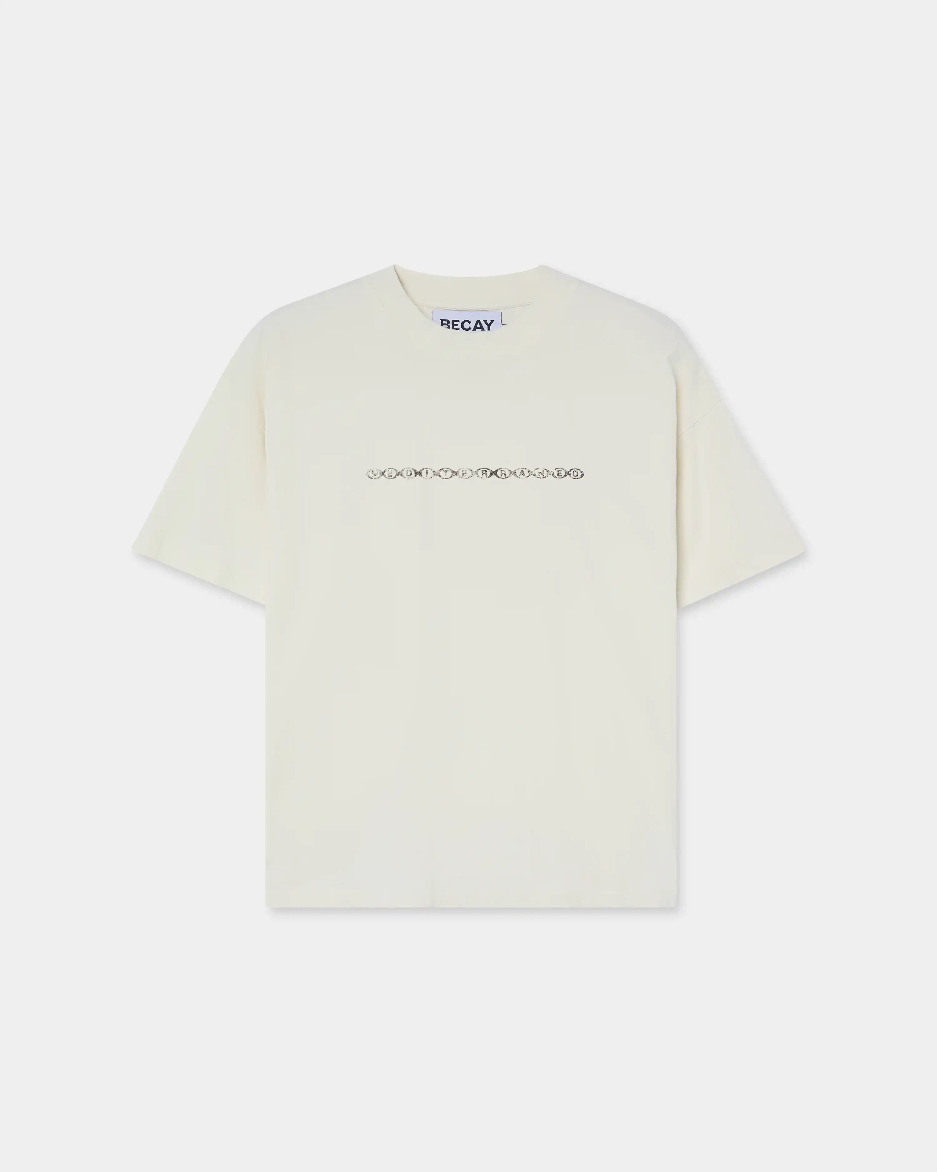 Emblem T-Shirt Ecru