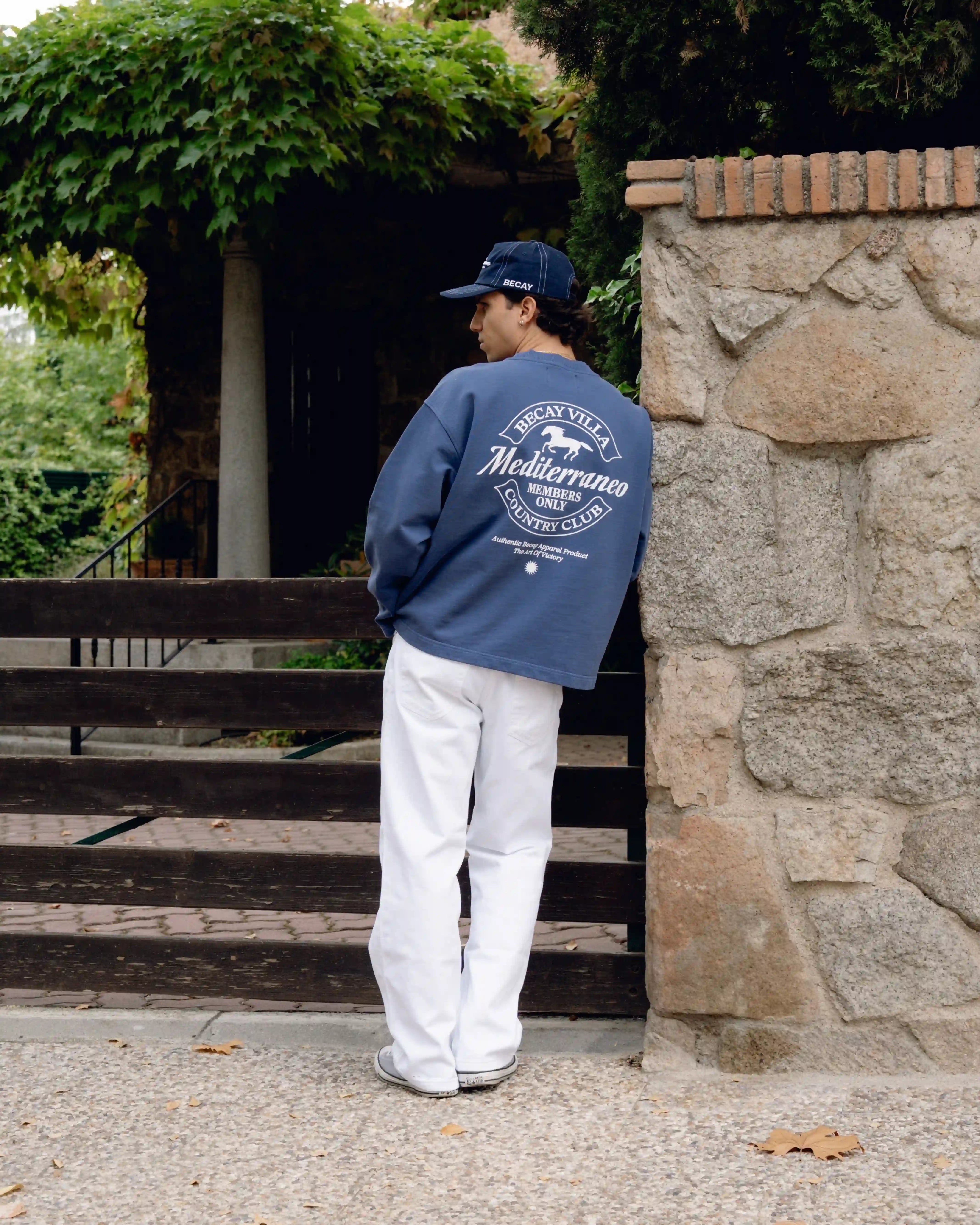 Horse Crewneck Blue