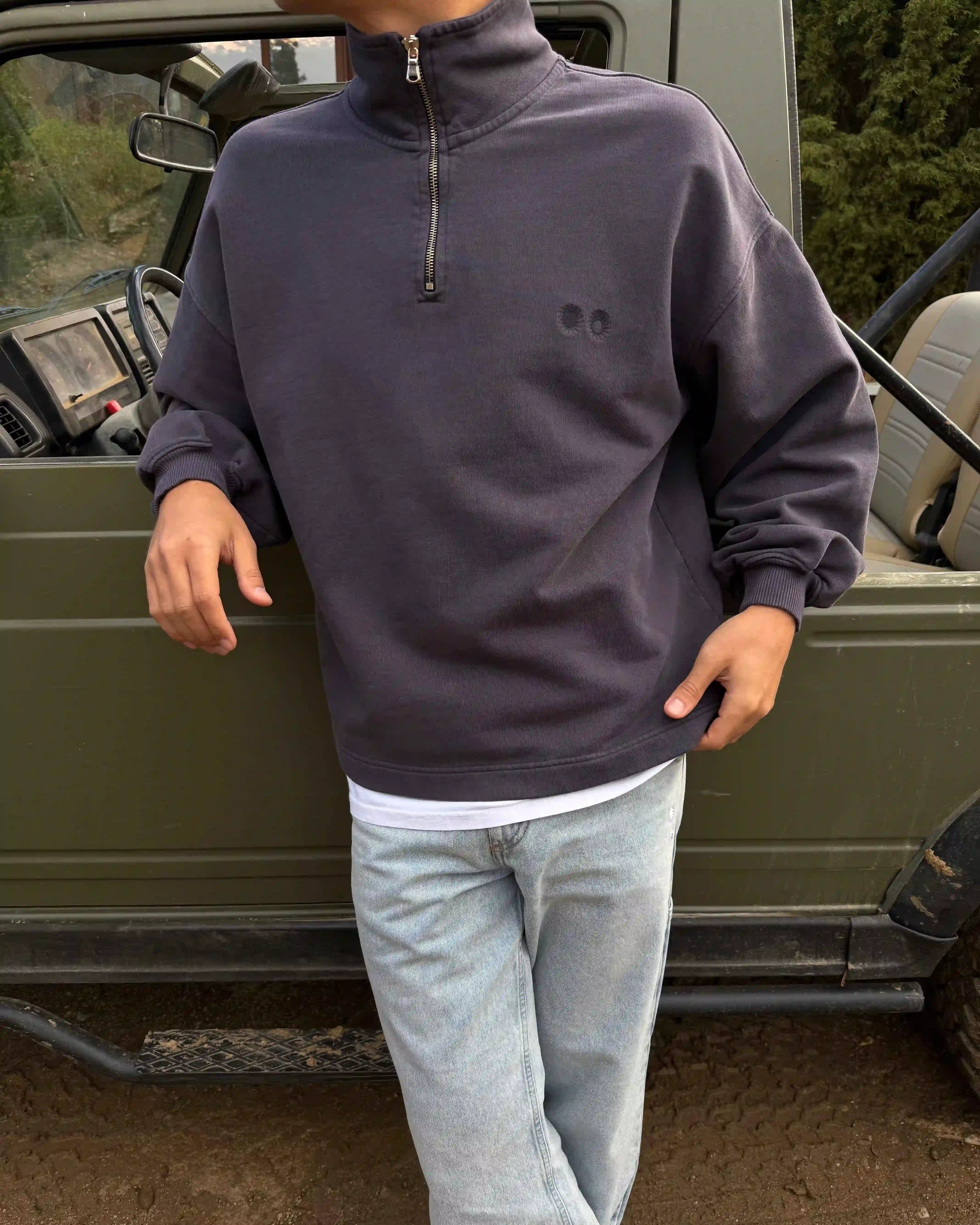 Founder Halfzip Grey