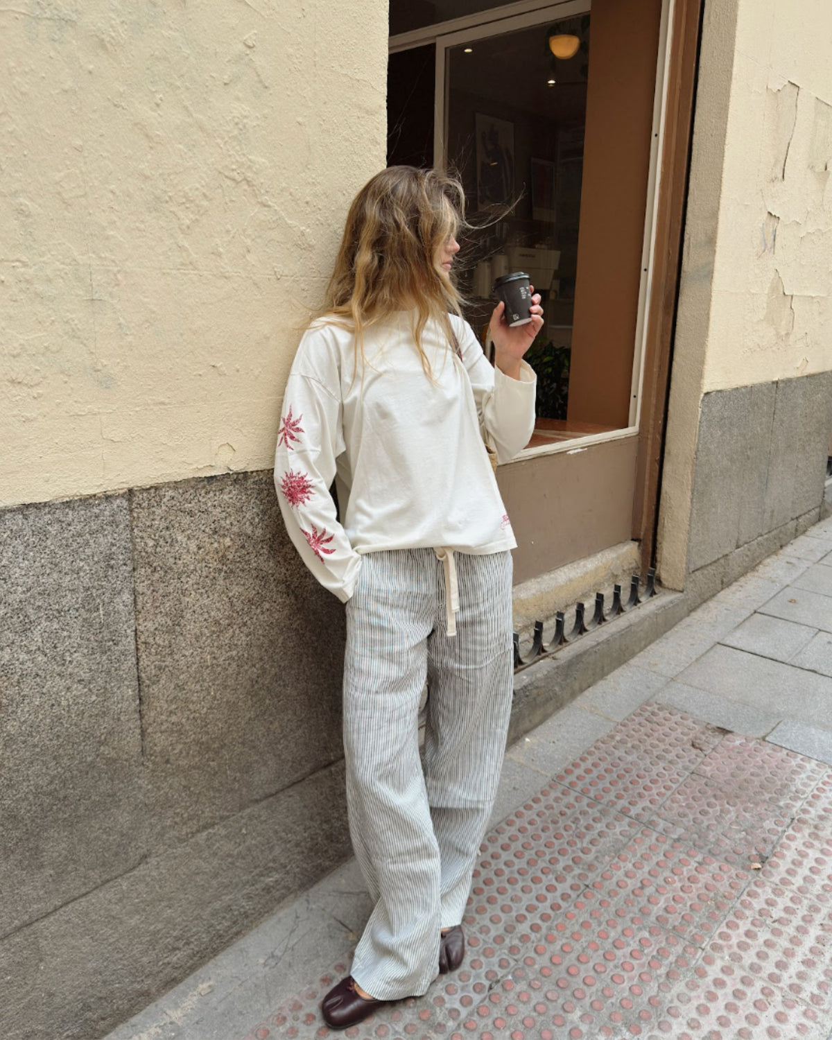 Flowers Longsleeve Ecru