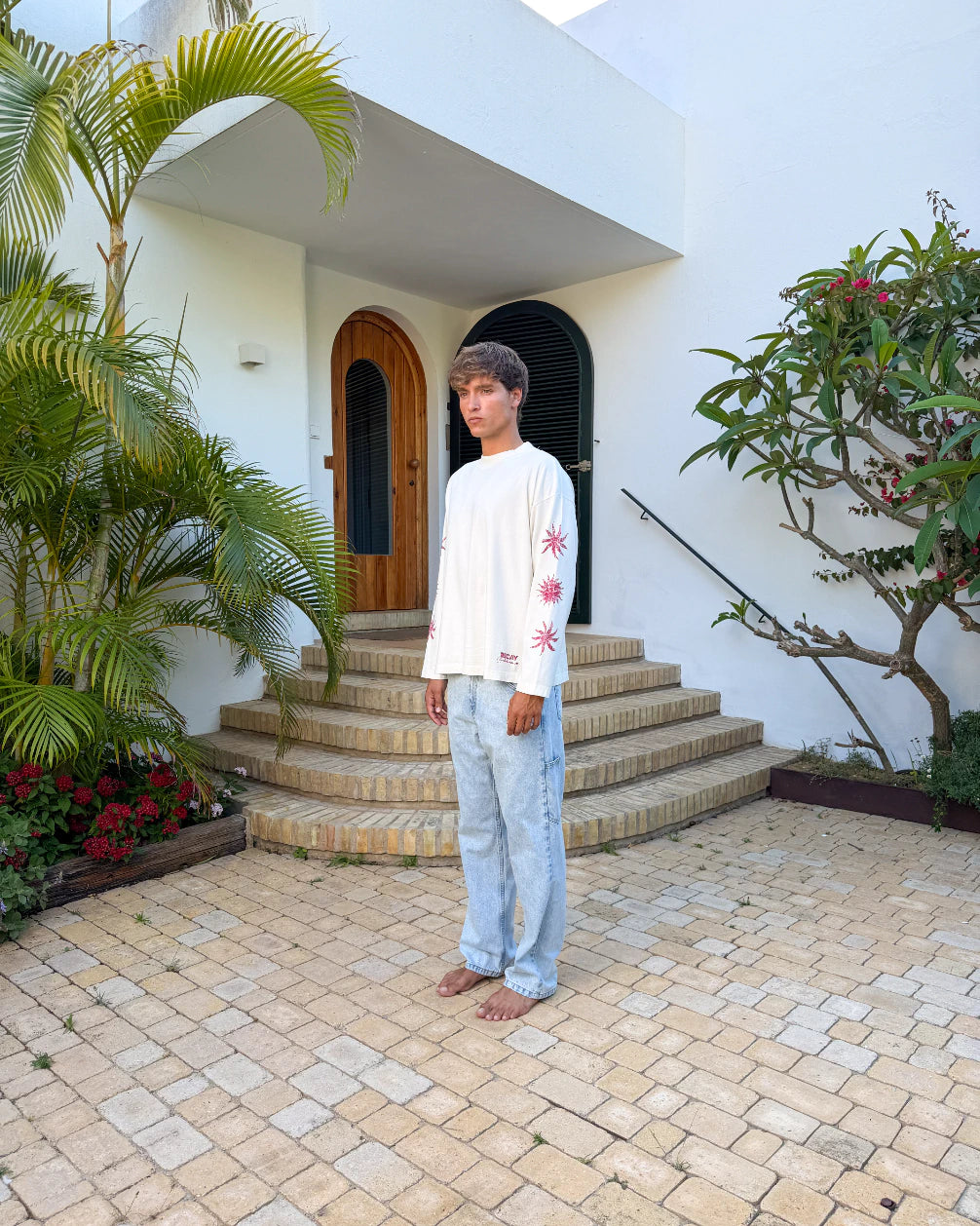 Flowers Longsleeve Ecru