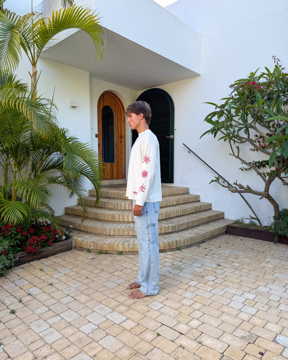 Flowers Longsleeve Ecru