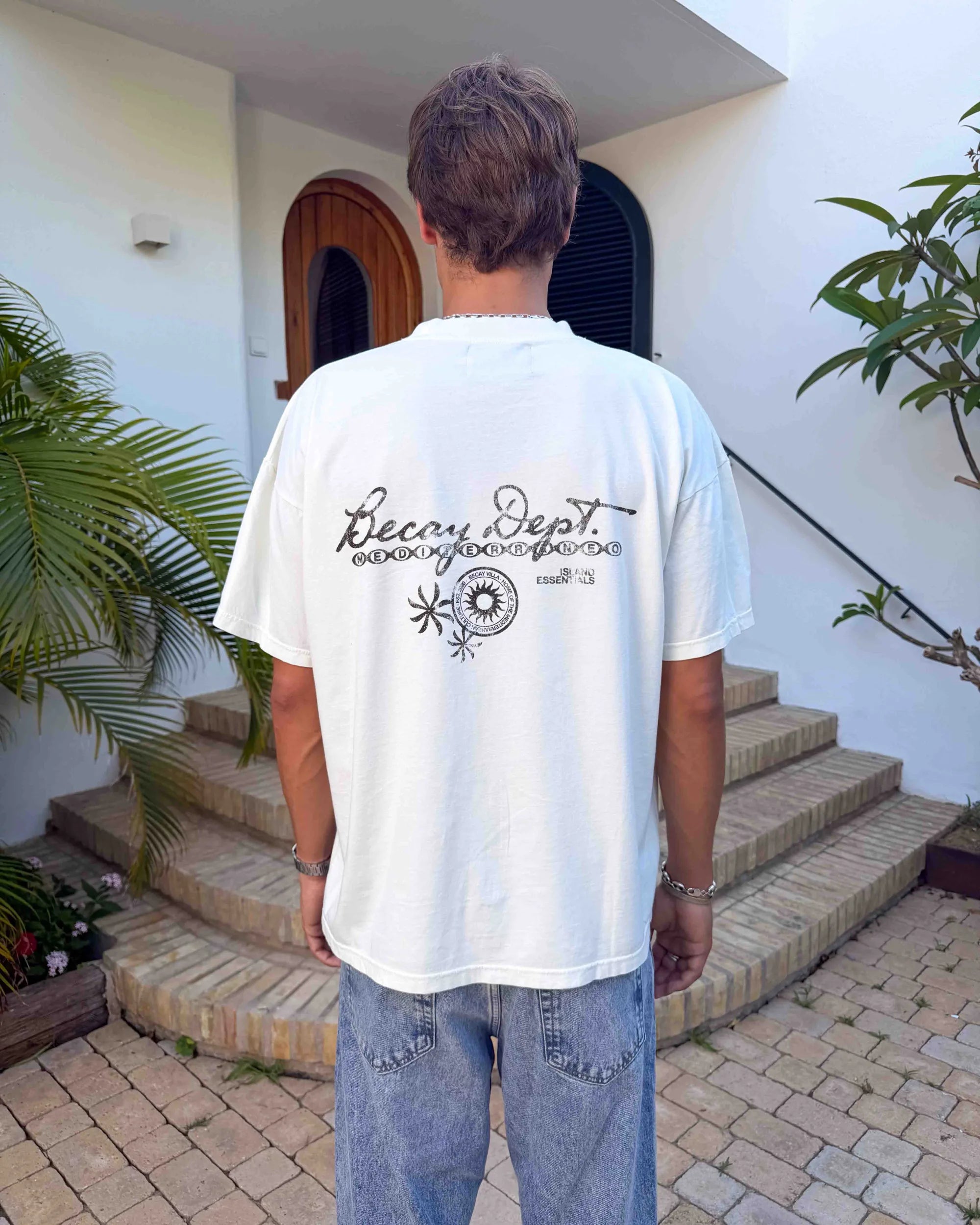 Emblem T-Shirt Ecru