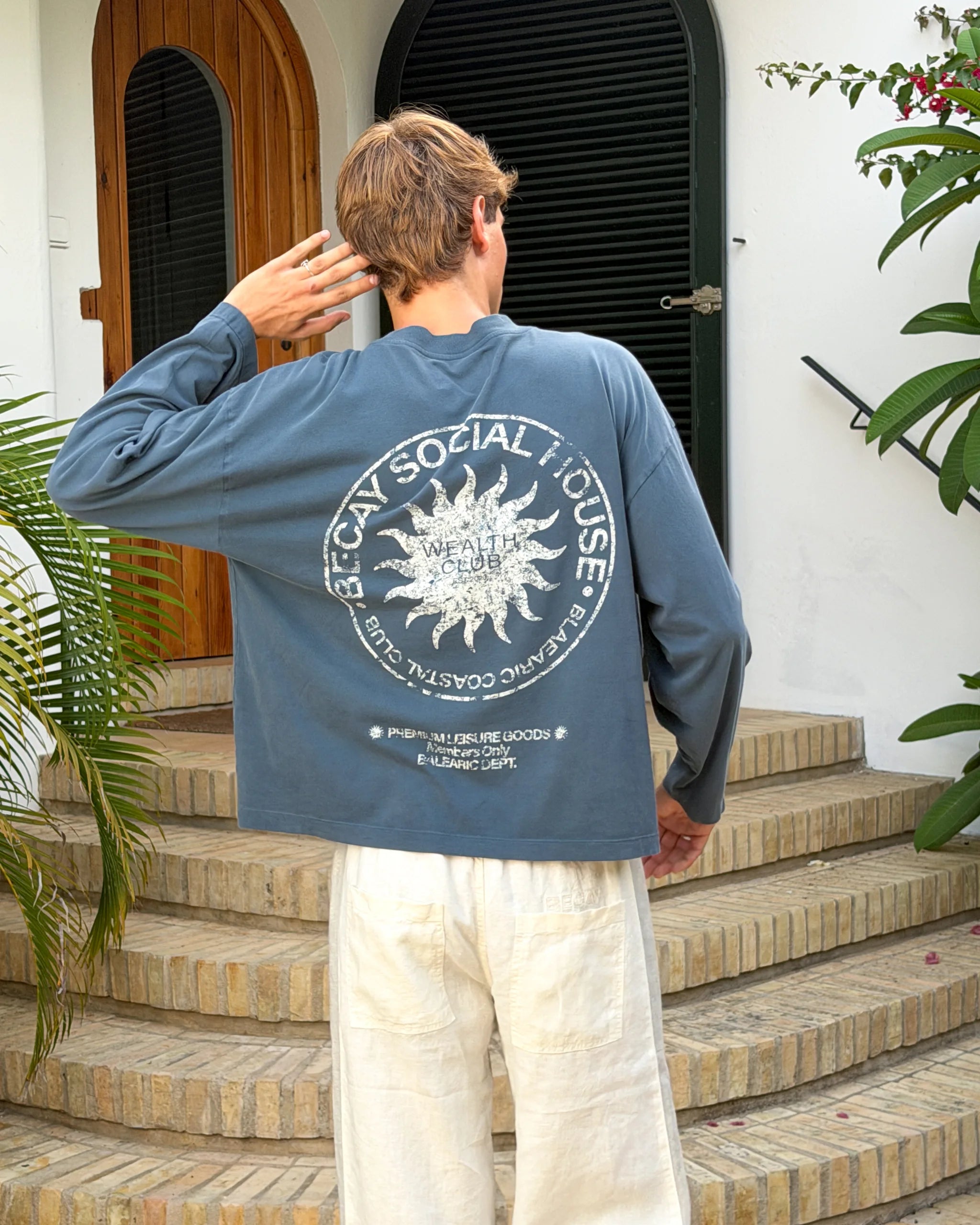 Social House Longsleeve Navy