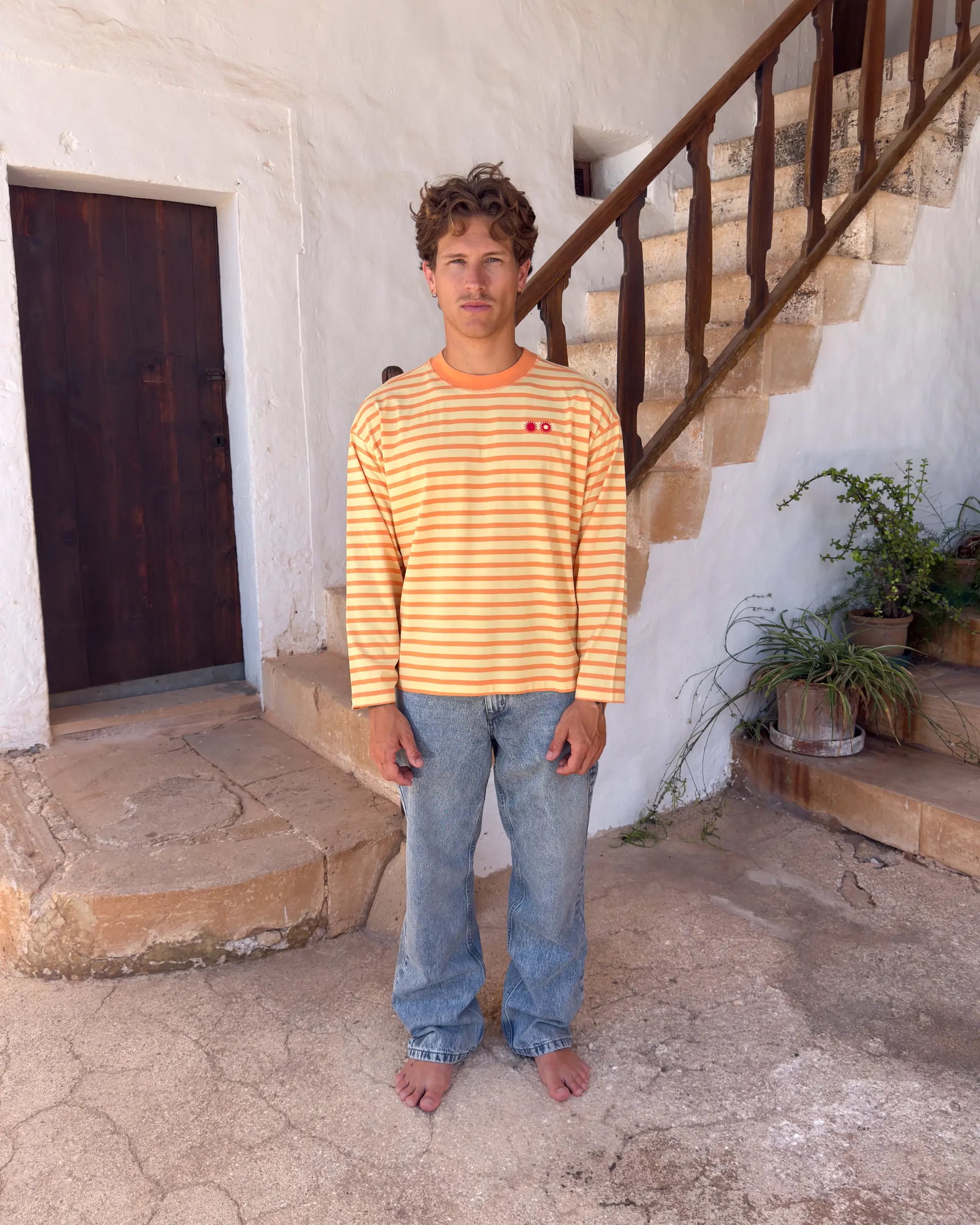 Stripes Longsleeve Yellow & Orange