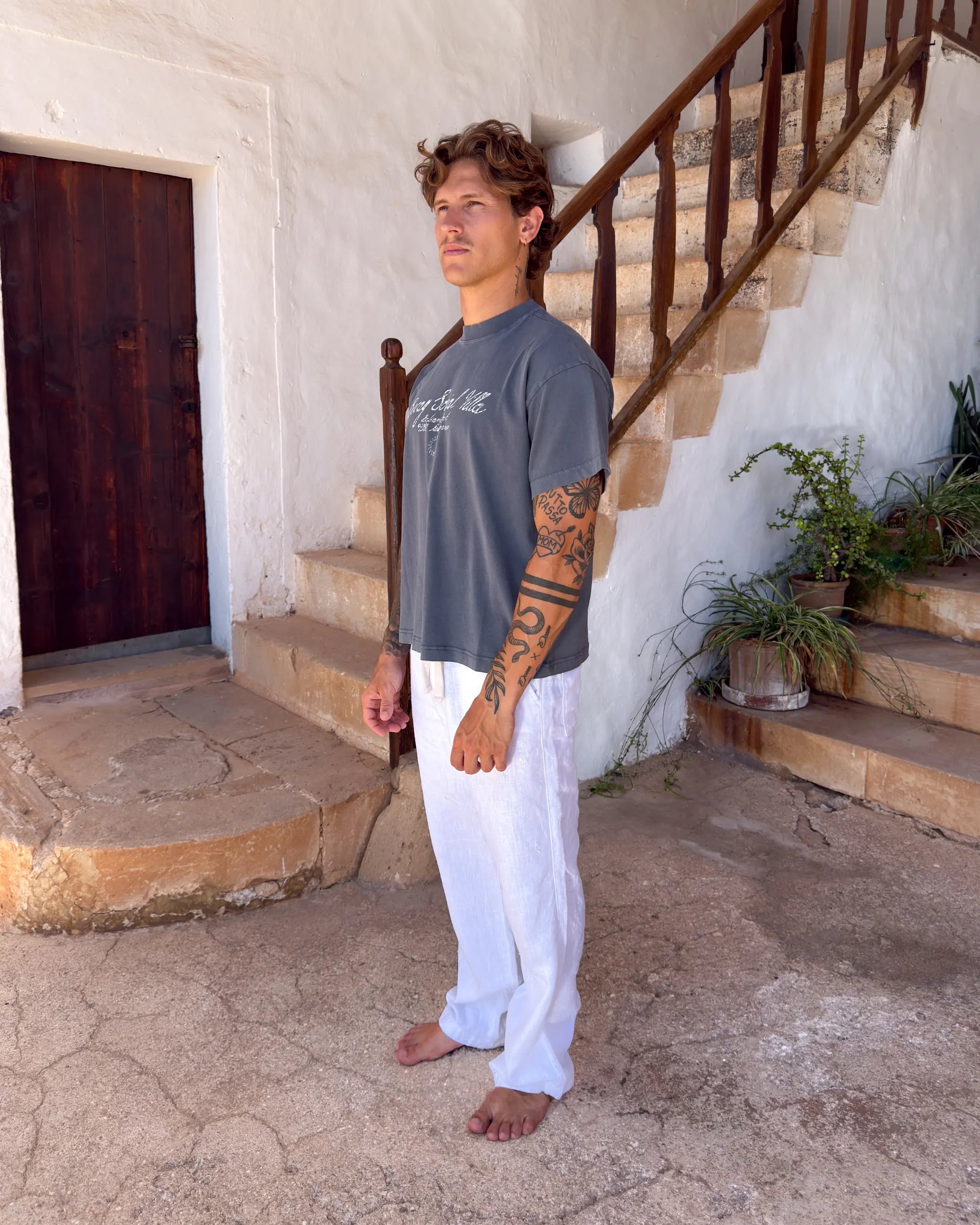 Script T-Shirt Grey