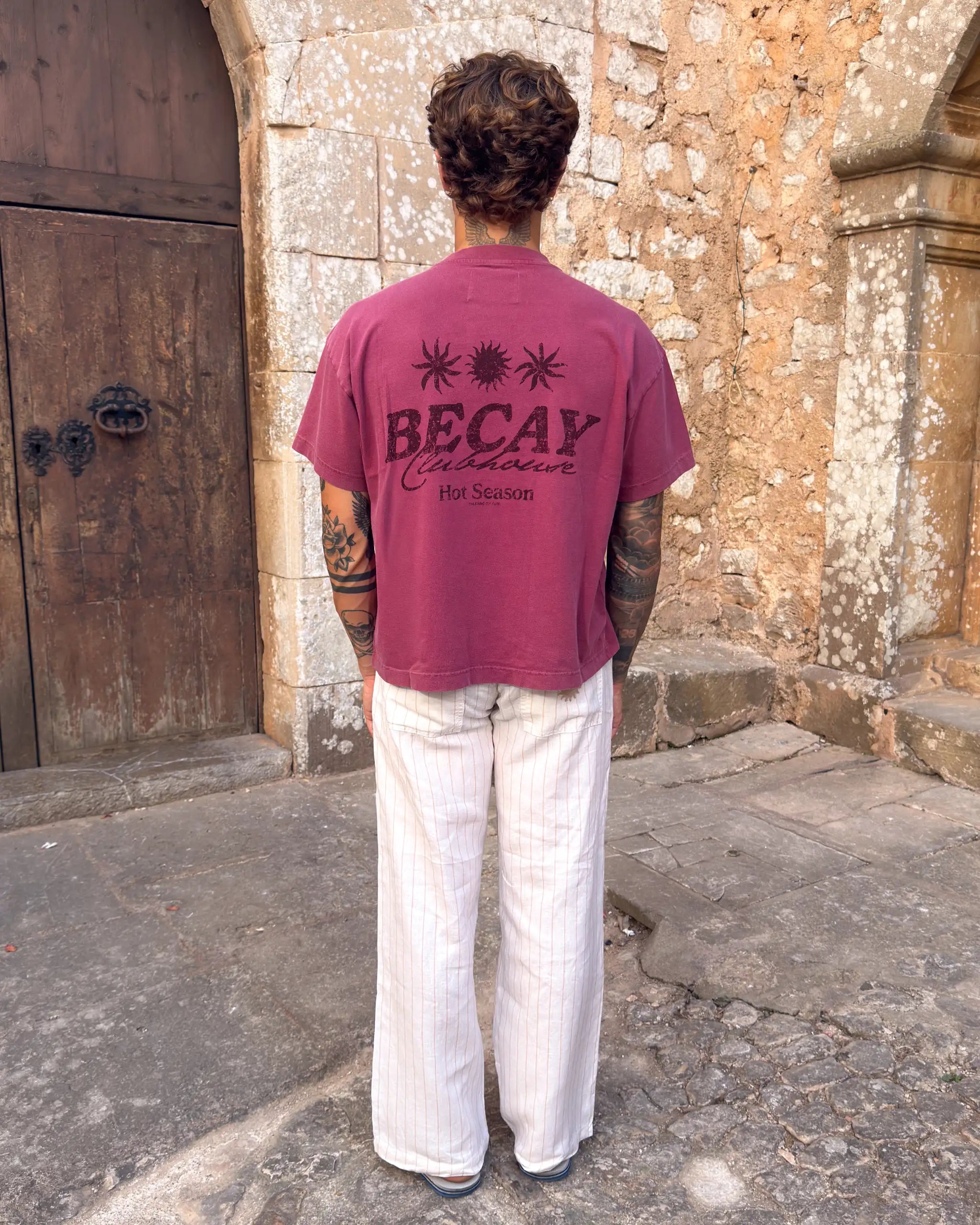 Club House T-Shirt Burgundy