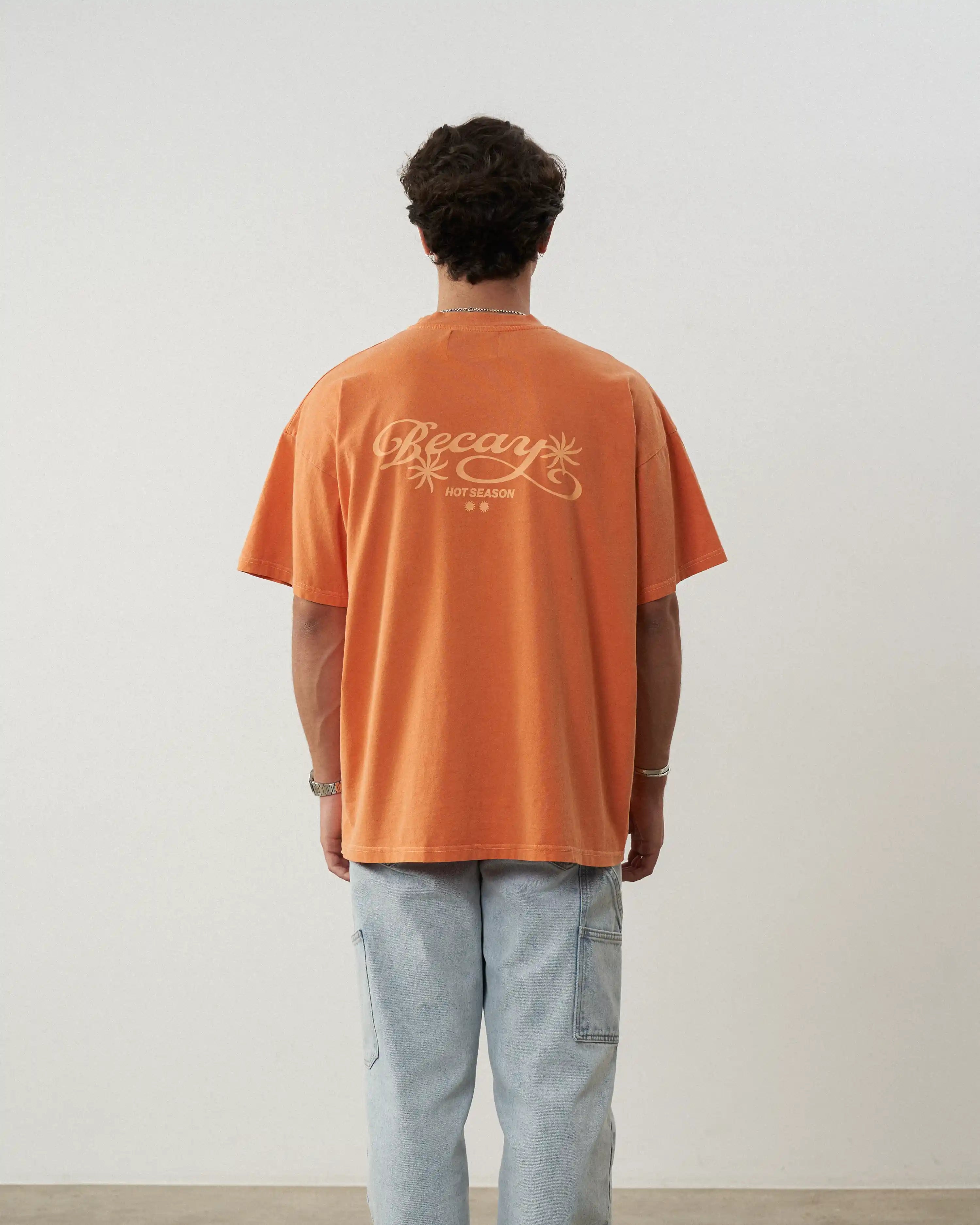 Flowers T-Shirt Orange