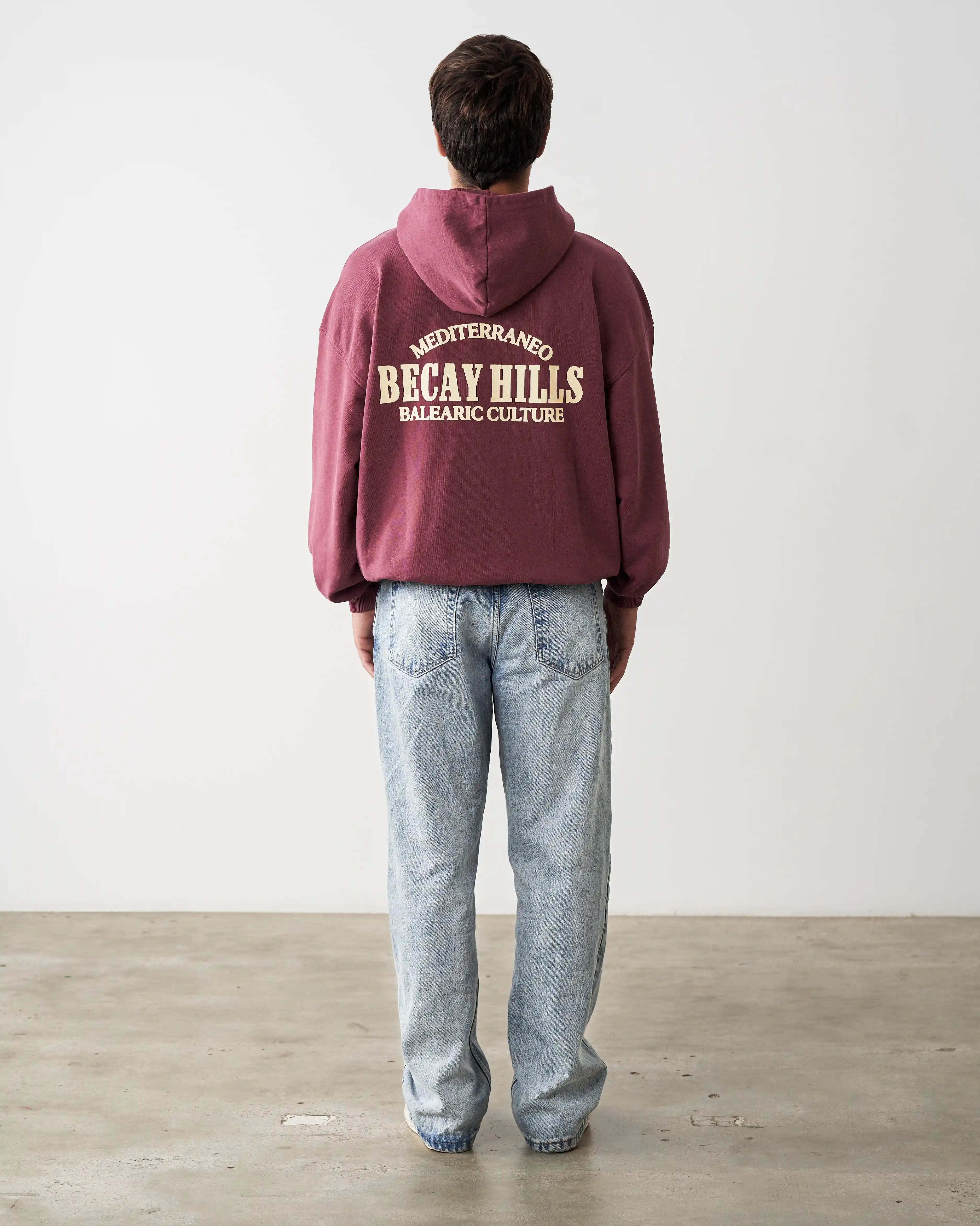 Hills Hoodie Wine