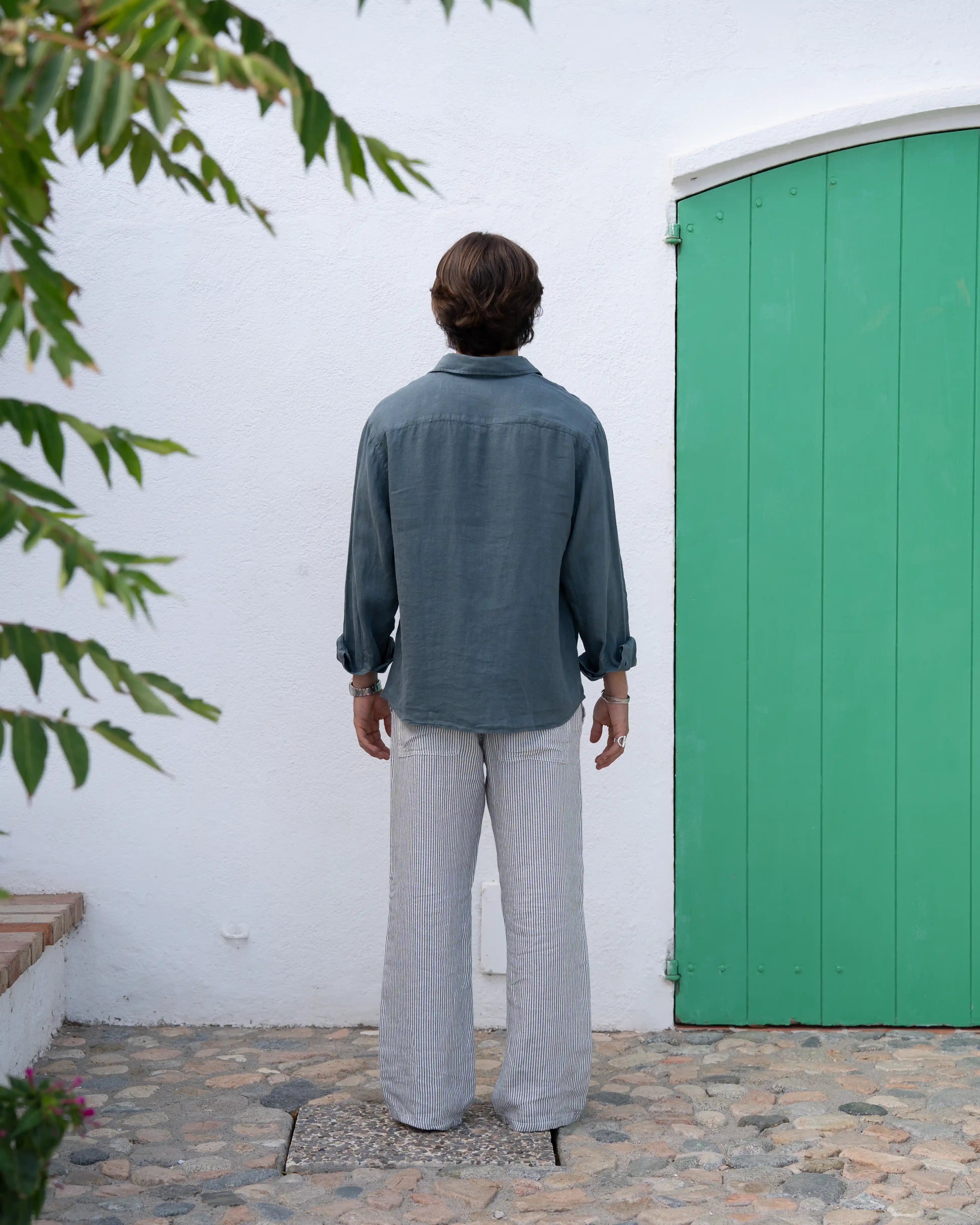 Green Linen Shirt