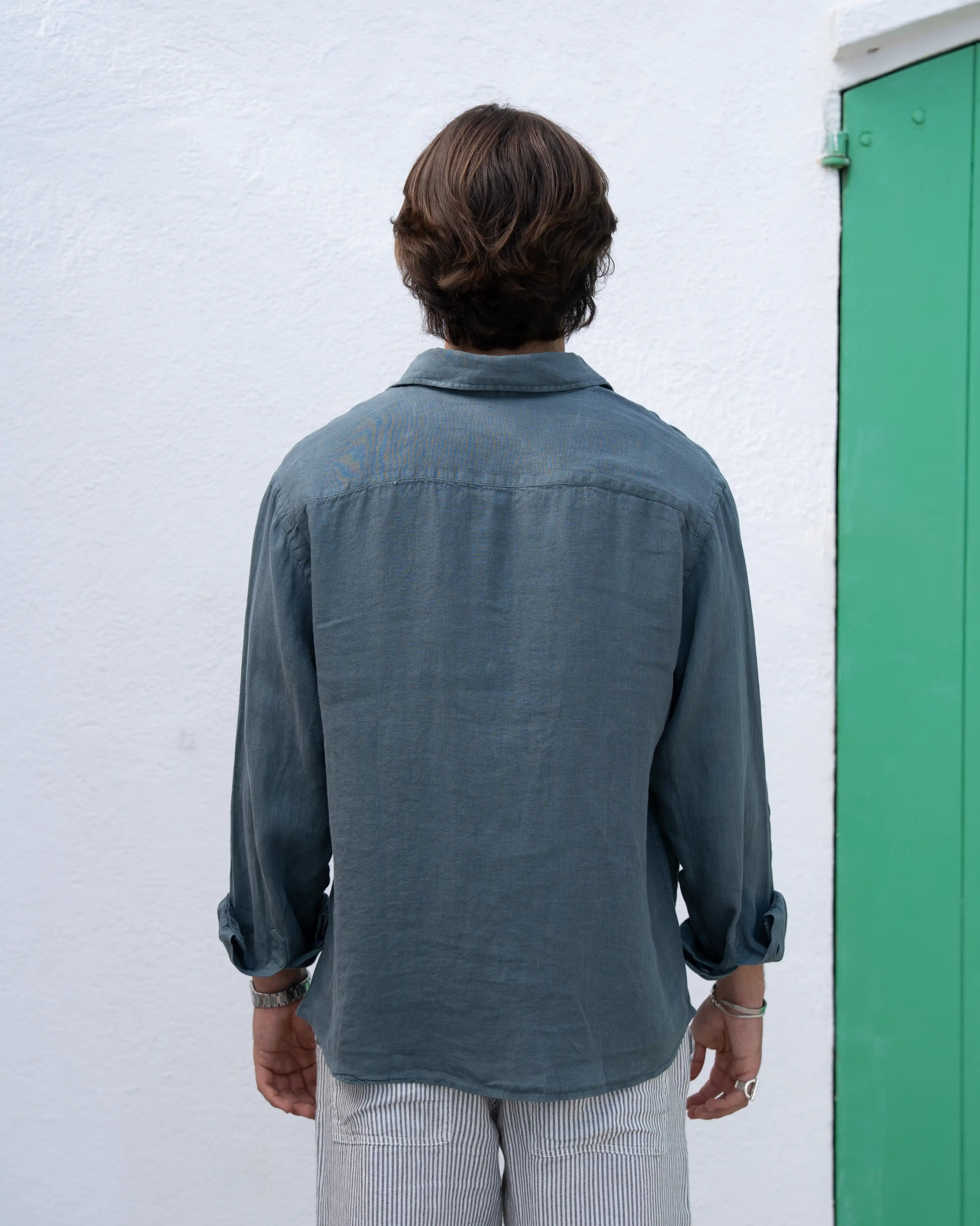 Green Linen Shirt