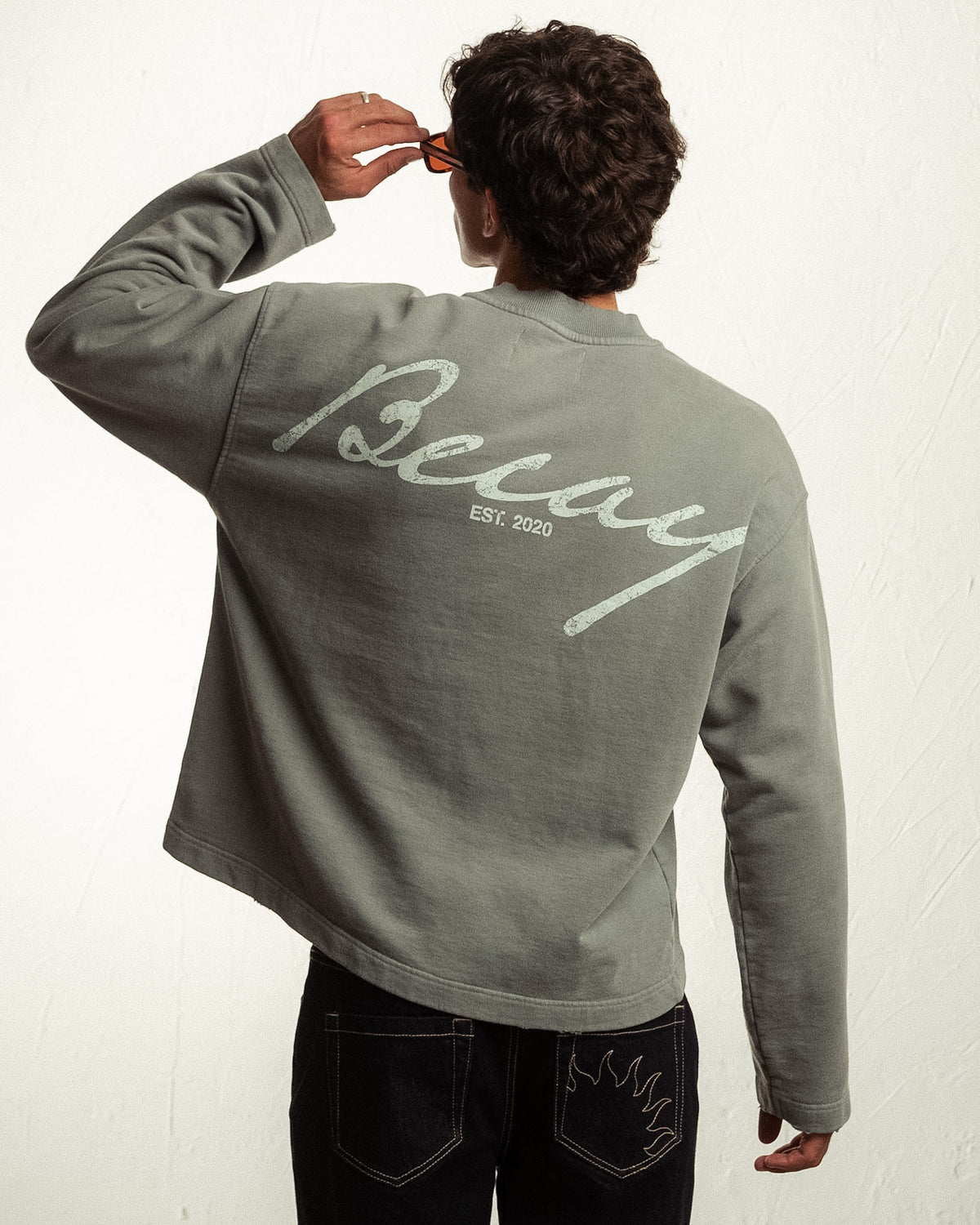 Sudadera sin capucha Marea verde BECAY
