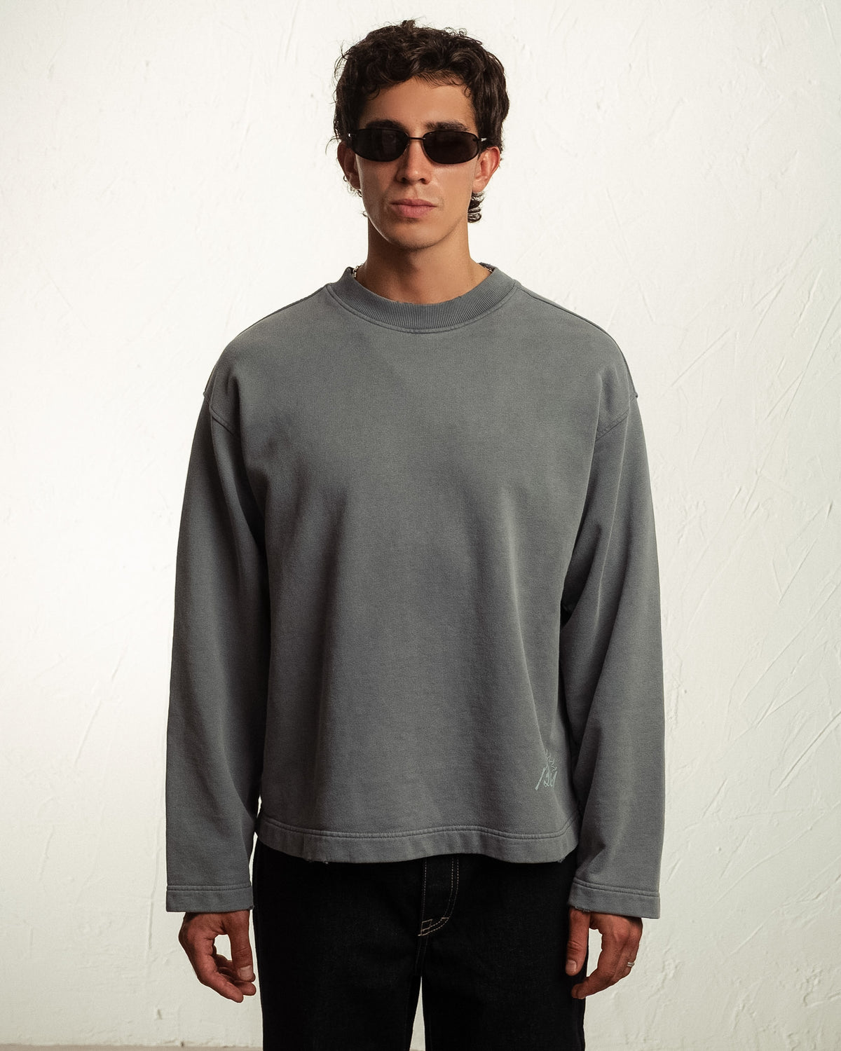 Sudadera sin capucha Marea gris BECAY