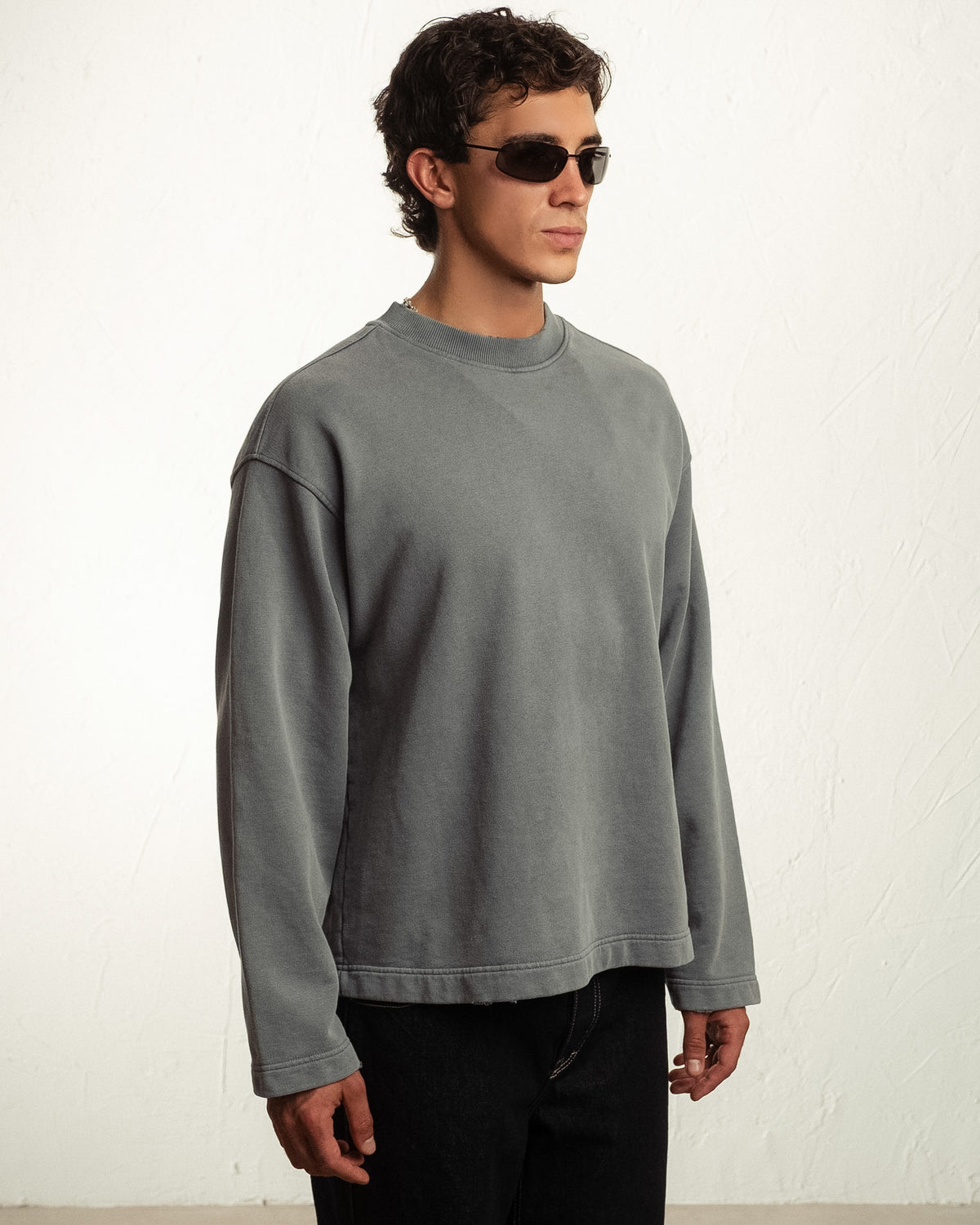 Sudadera sin capucha Marea gris BECAY