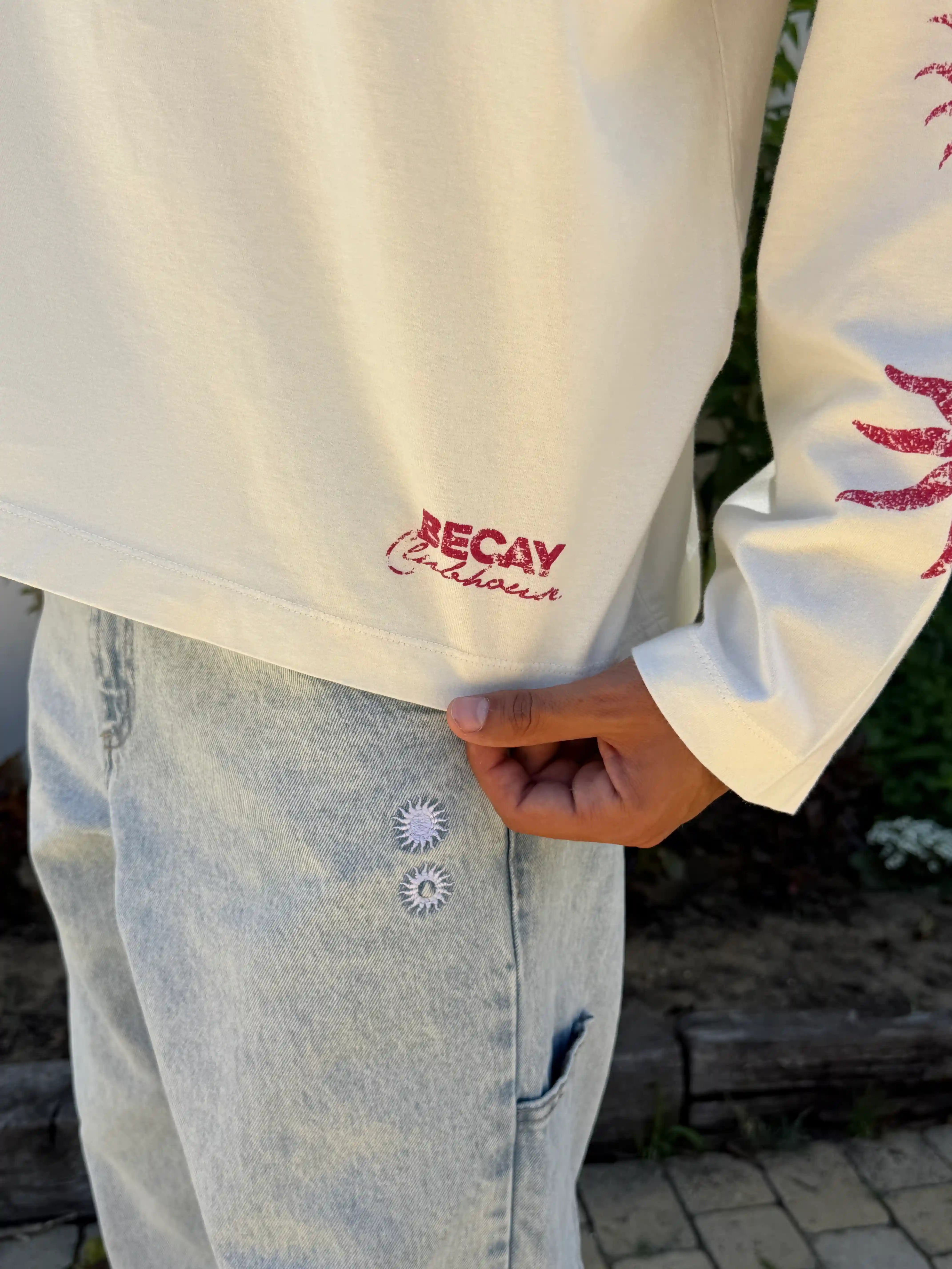 Flowers Longsleeve Ecru