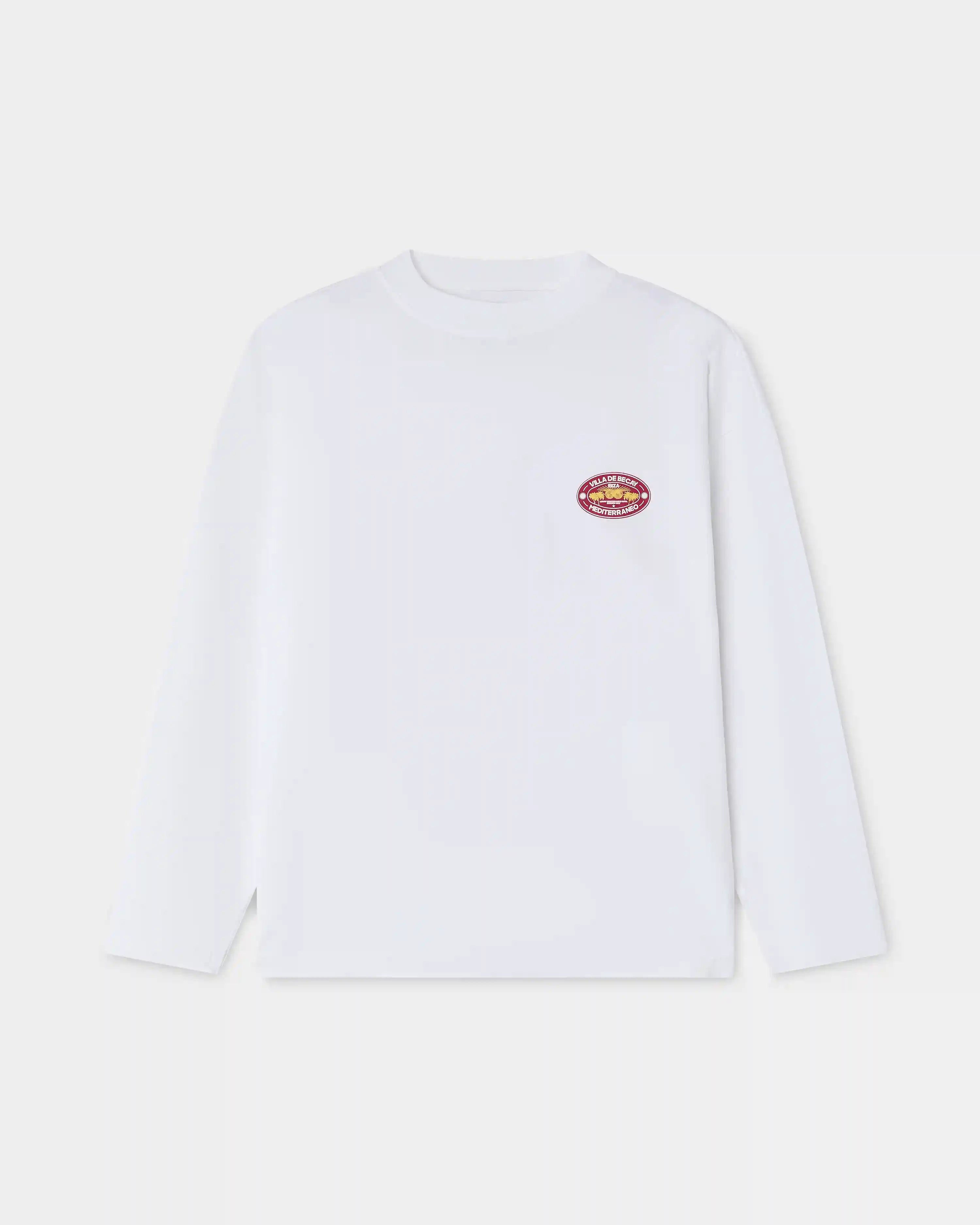 Hotel Longsleeve White &amp; Red