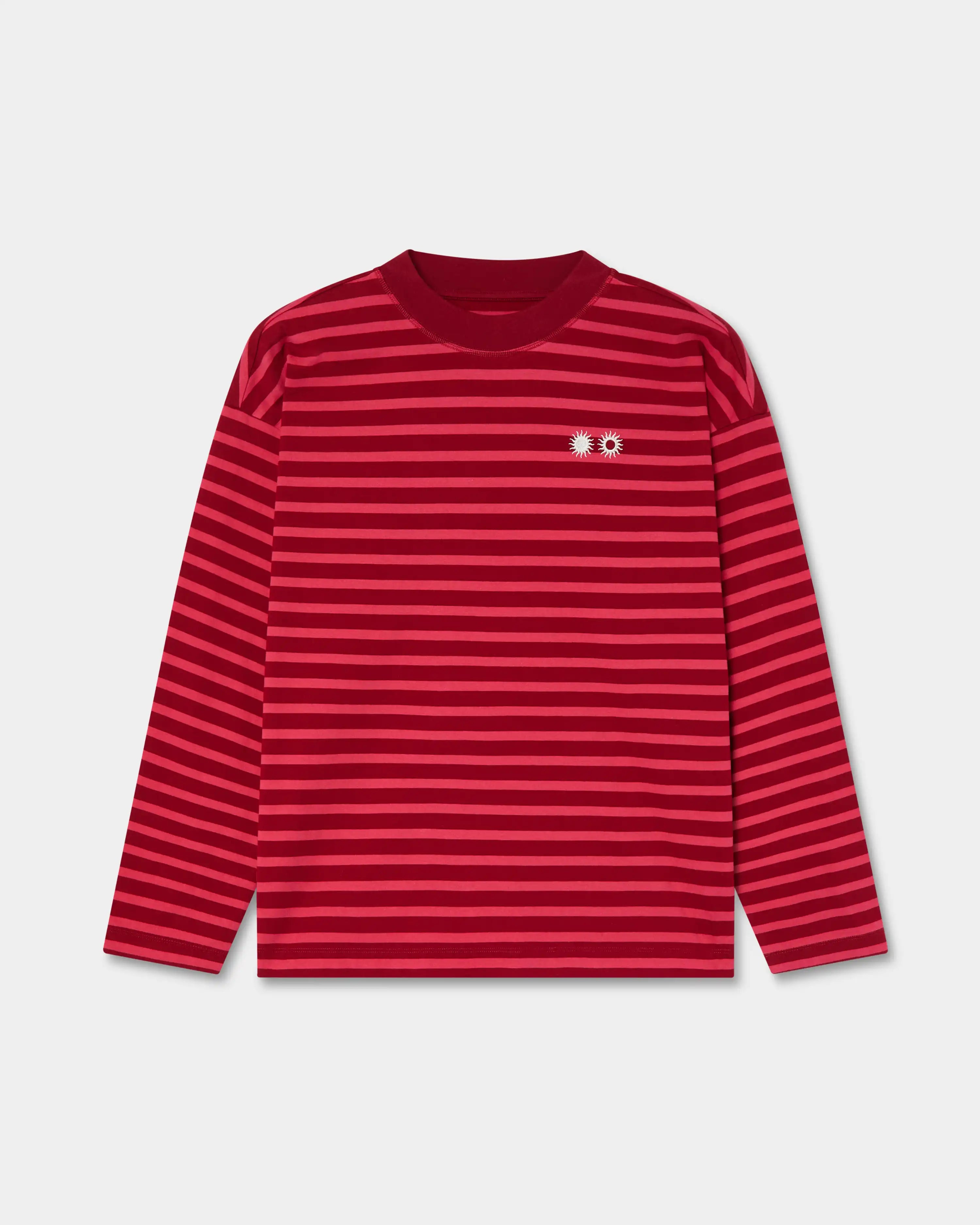Stripes Longsleeve Coral & Red