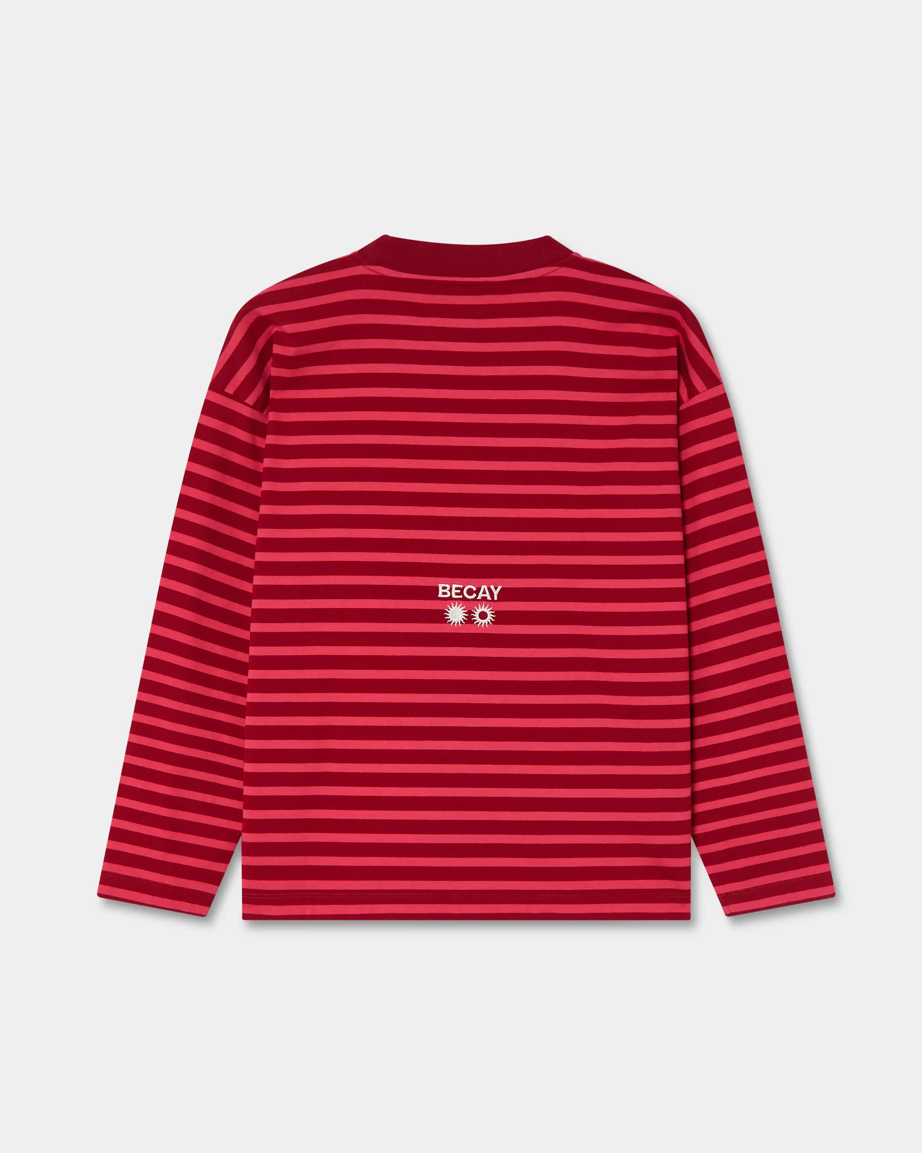Stripes Longsleeve Coral & Red