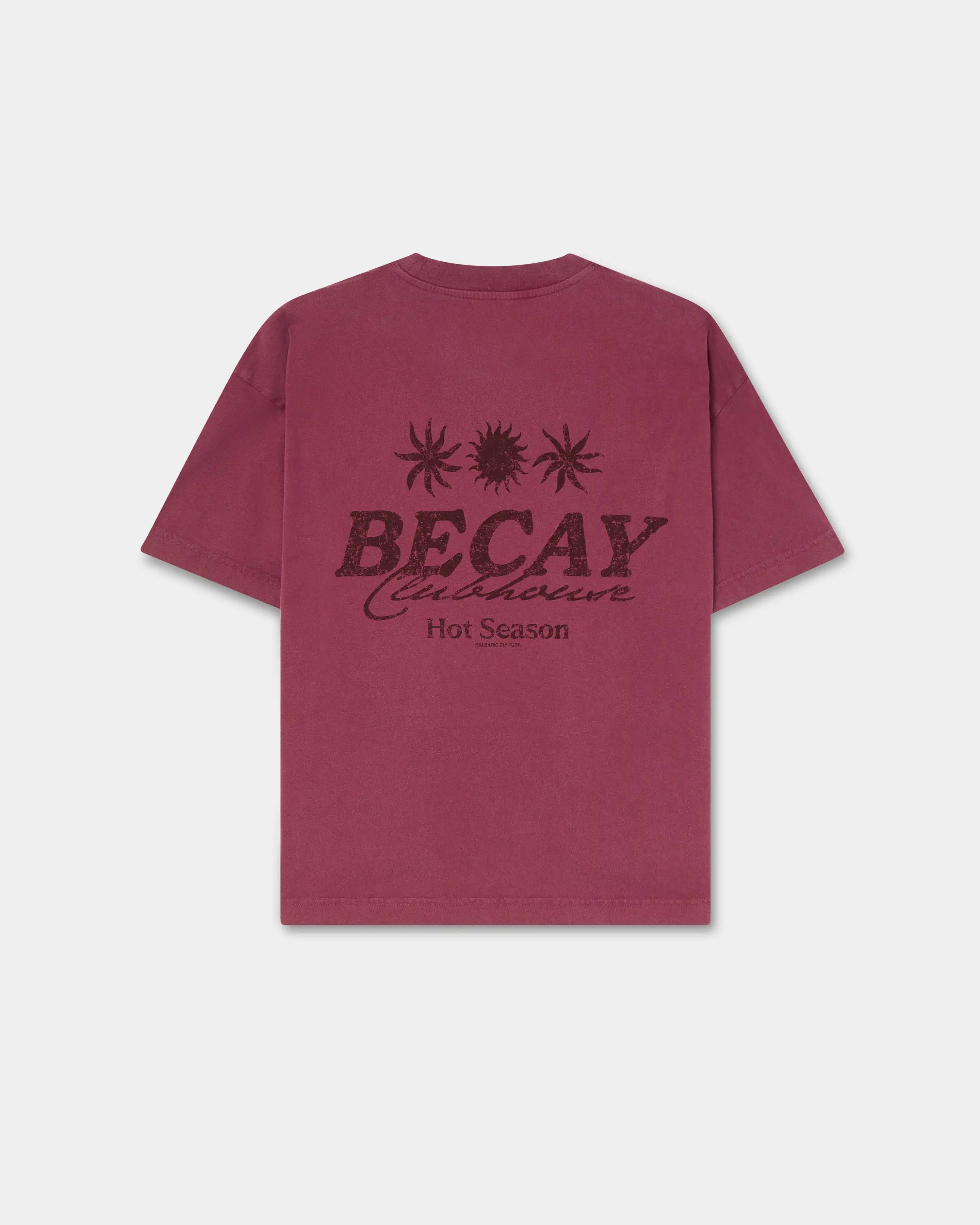 Club House T-Shirt Burgundy