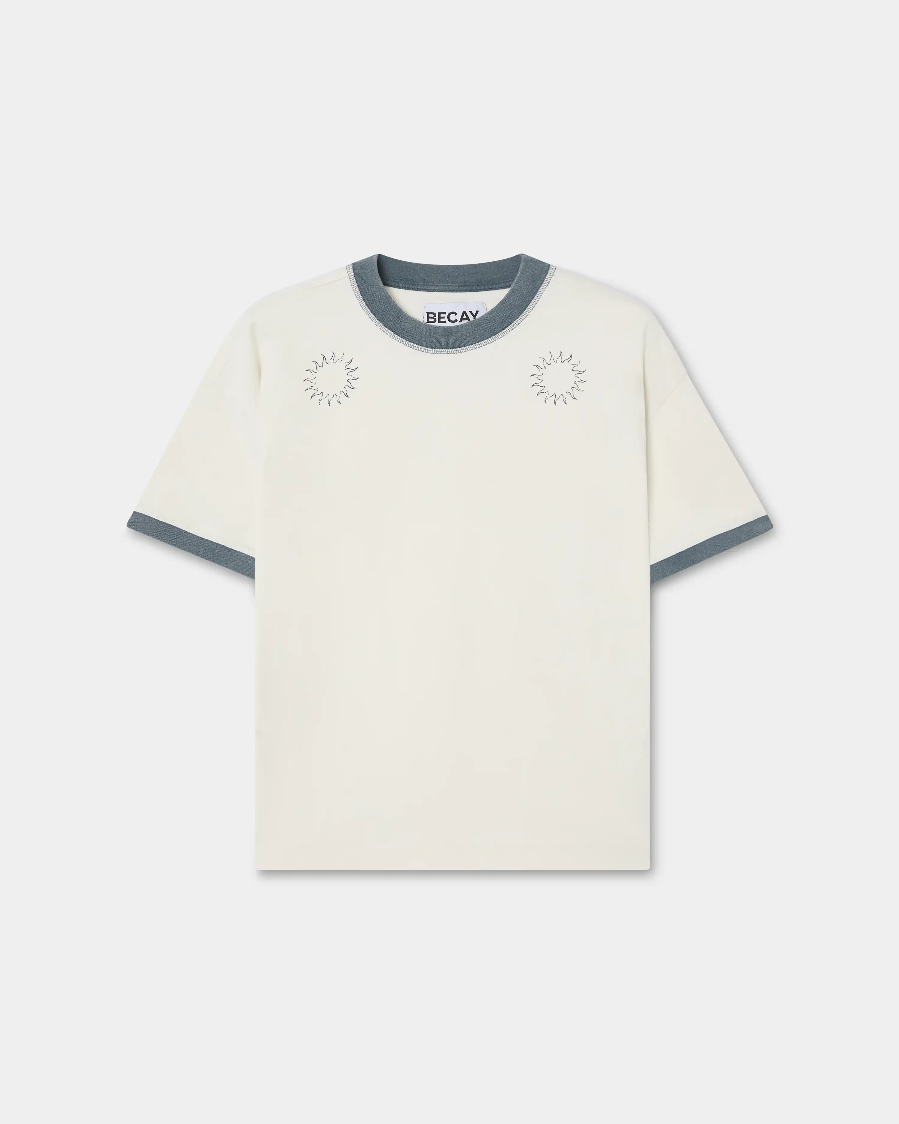 Rib T-Shirt Ecru