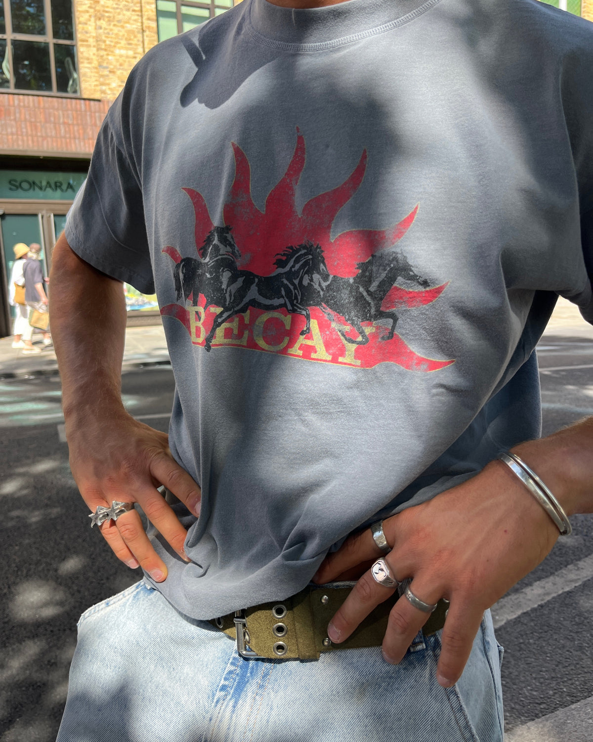 Horses T-Shirt Grey