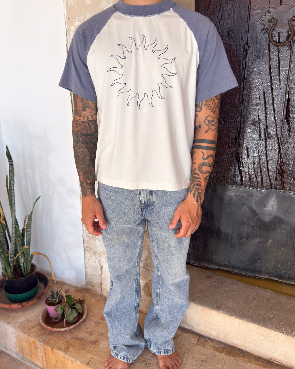Retro T-Shirt Ecru