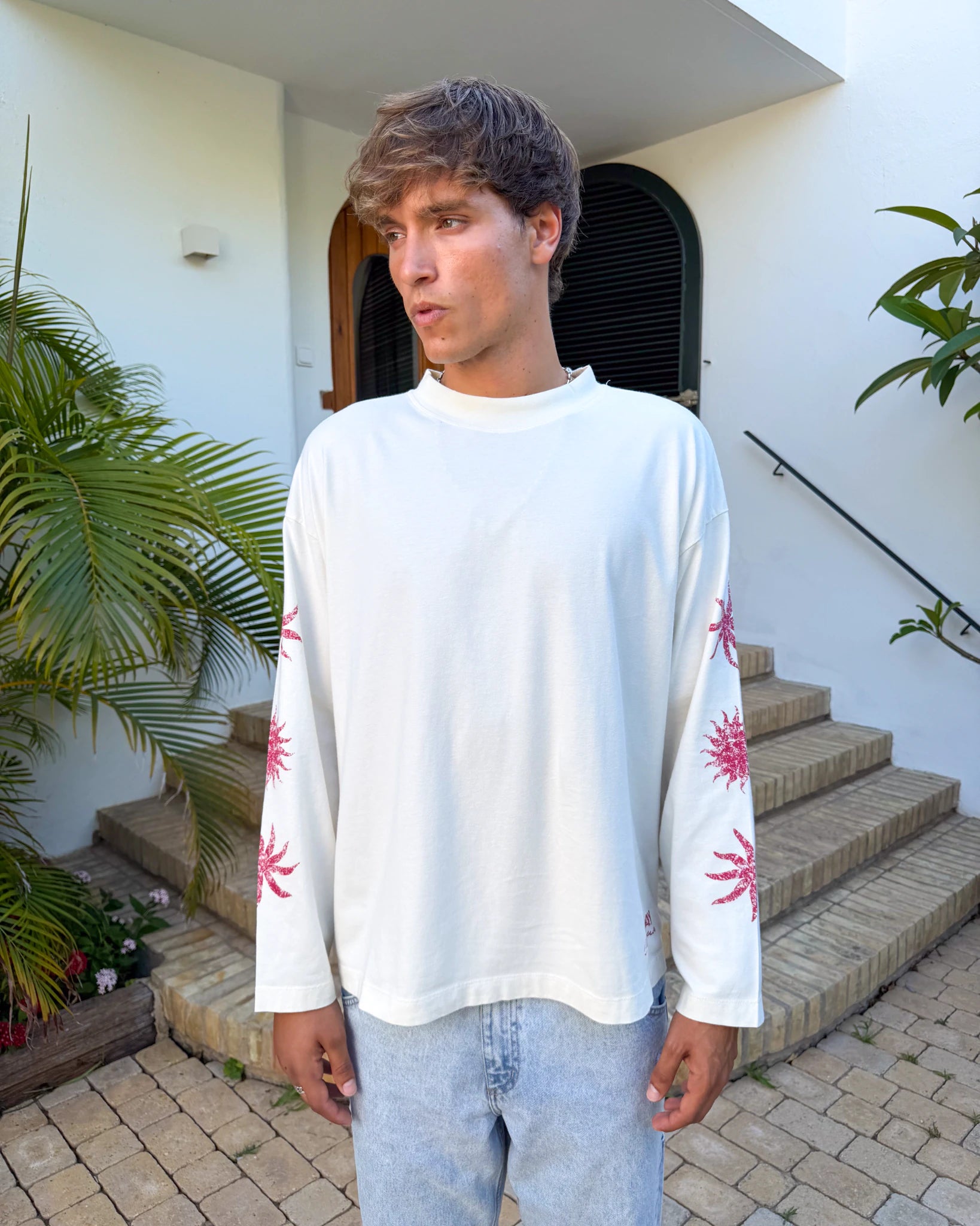 Flowers Longsleeve Ecru