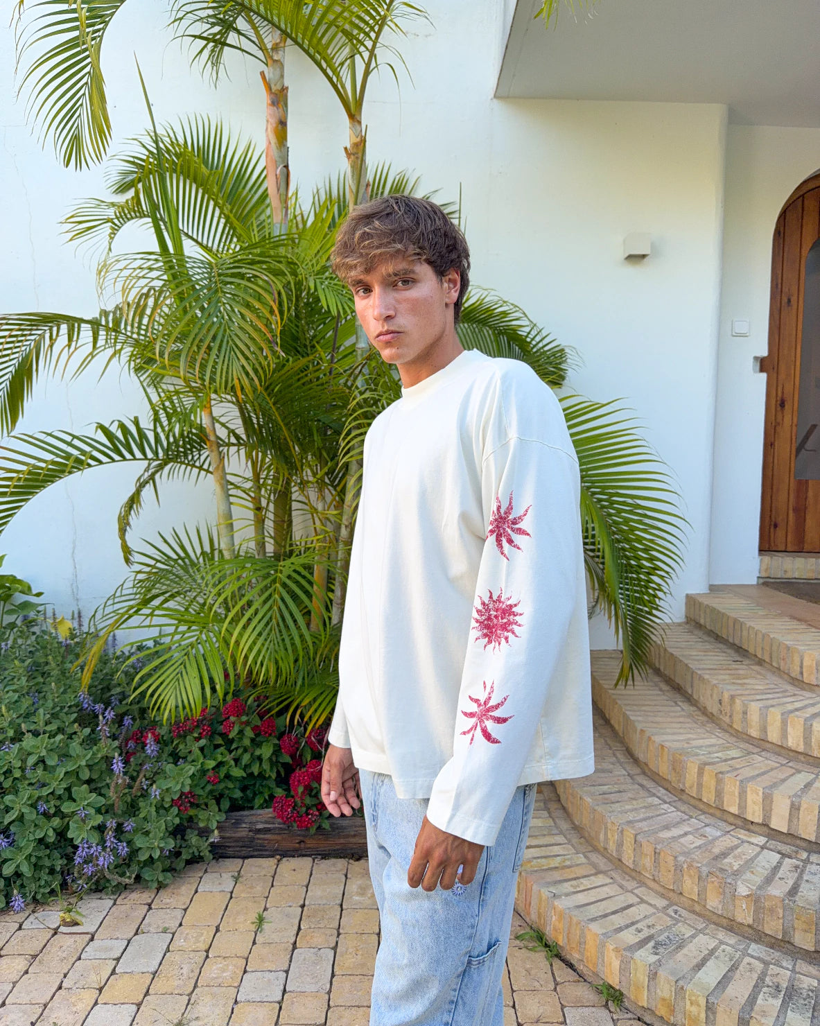 Flowers Longsleeve Ecru