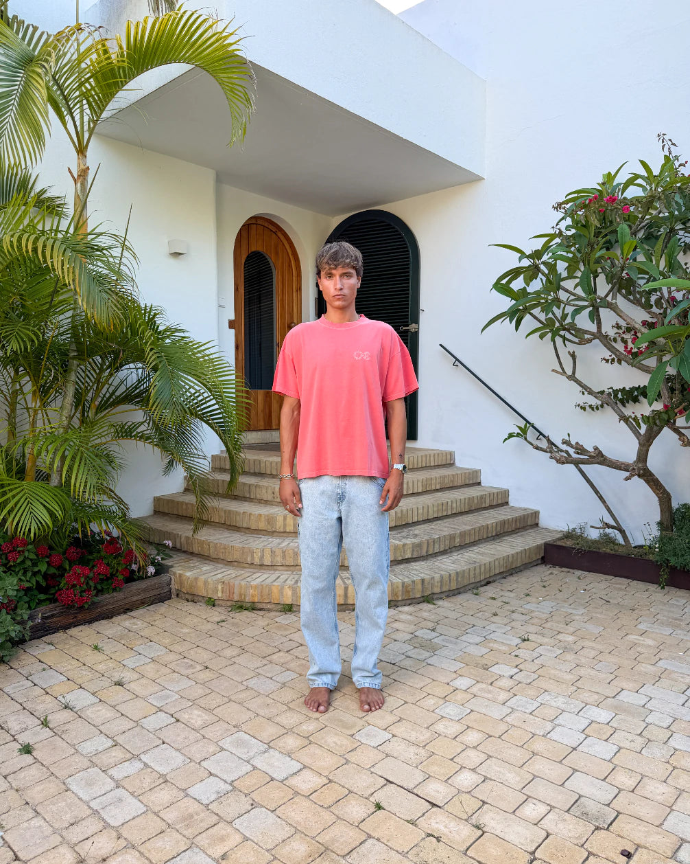 R Club T-Shirt Coral
