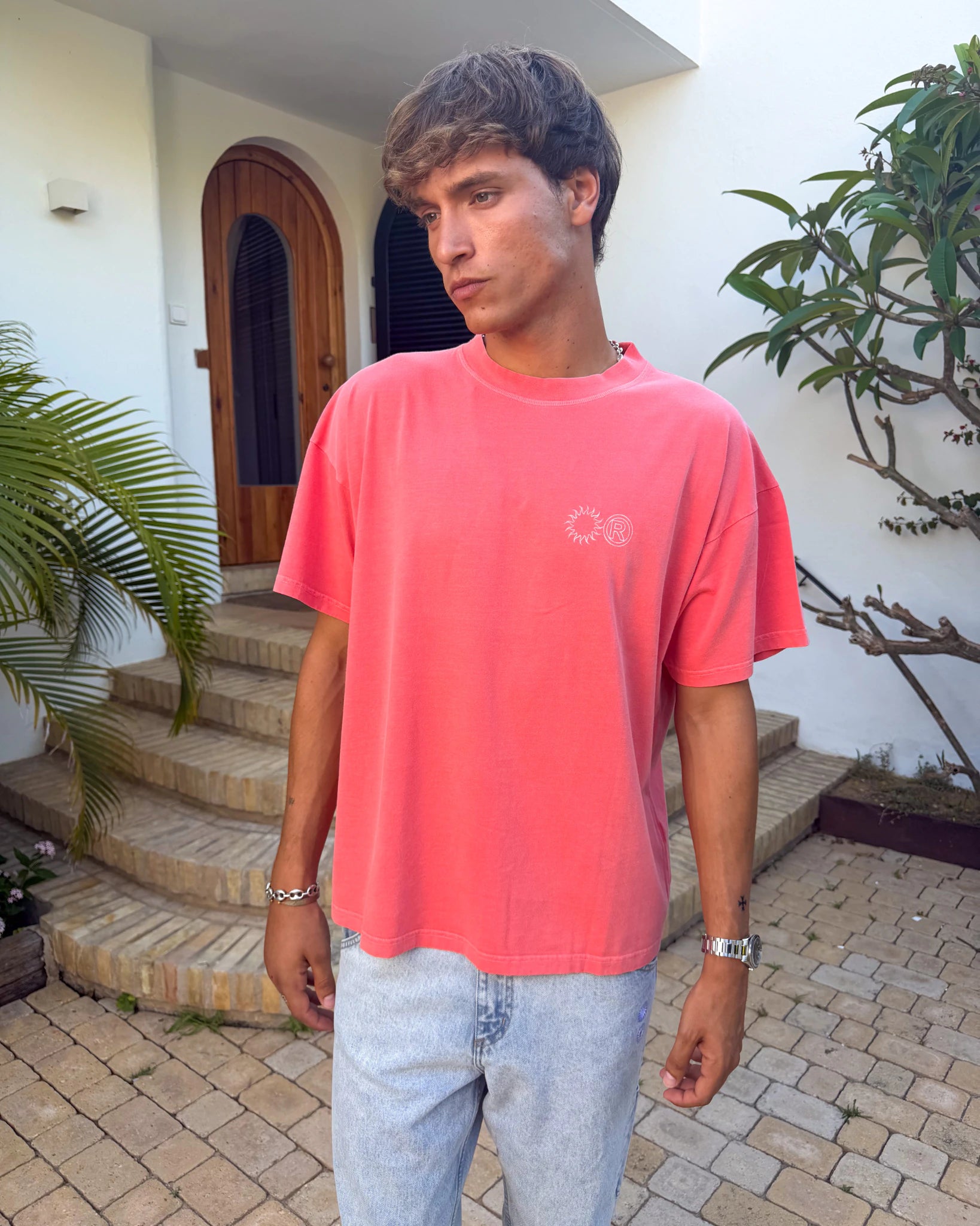R Club T-Shirt Coral