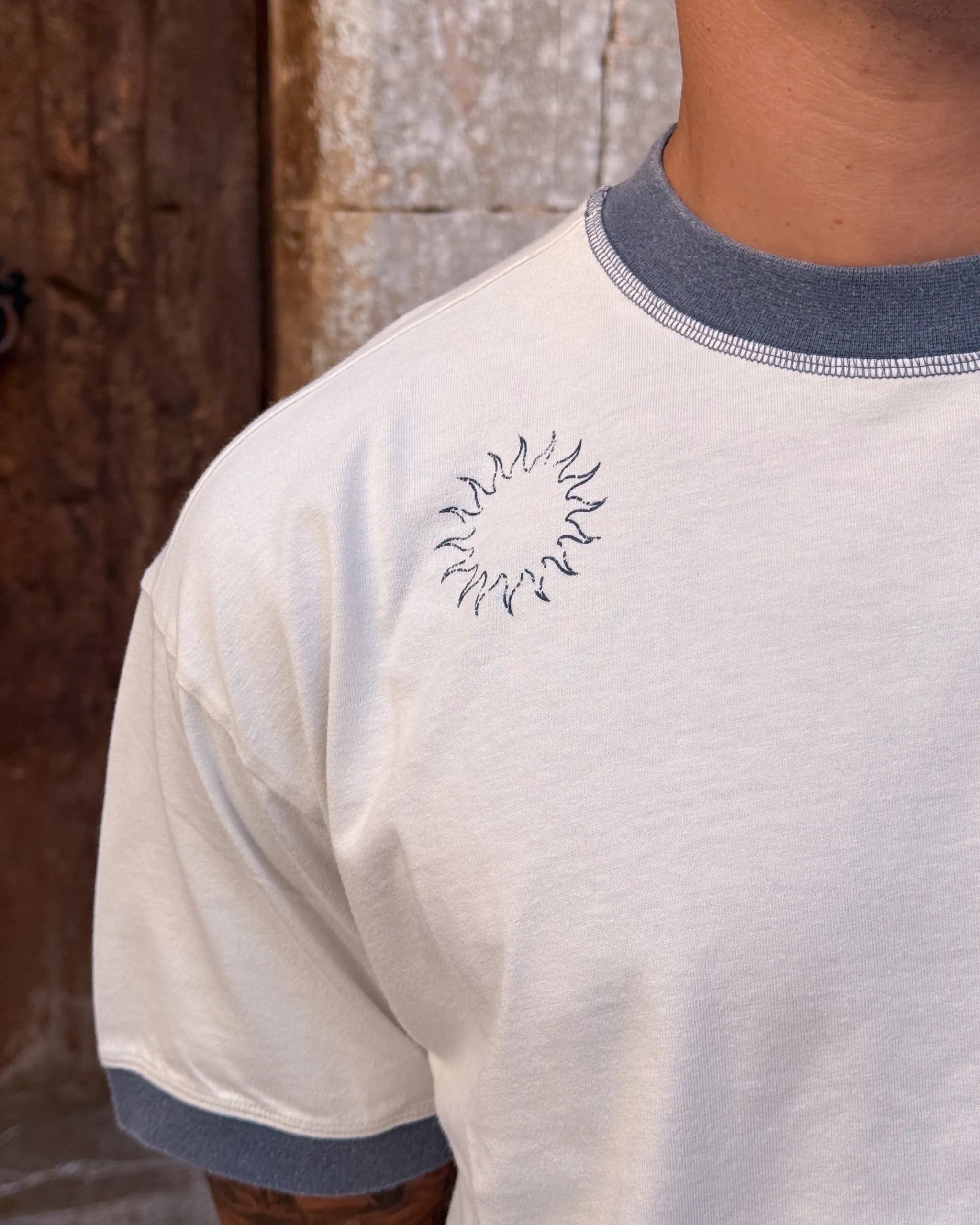Rib T-Shirt Ecru