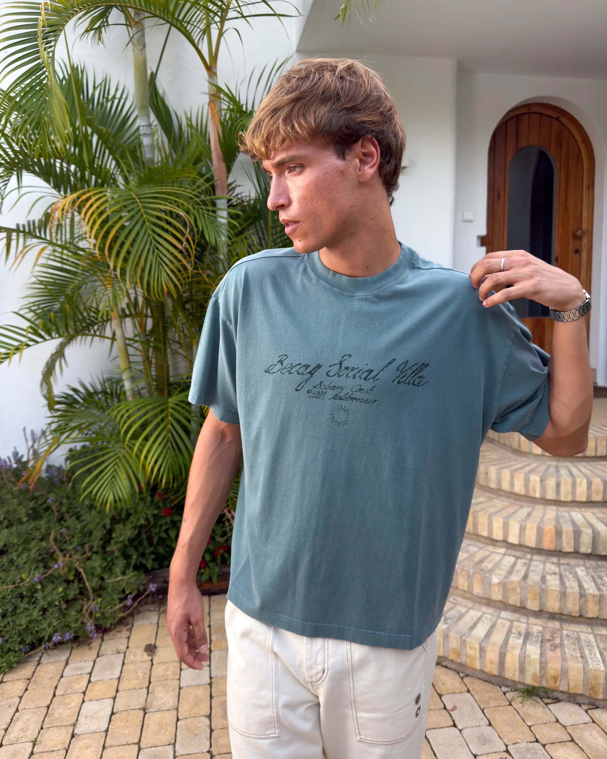 Script T-Shirt Green