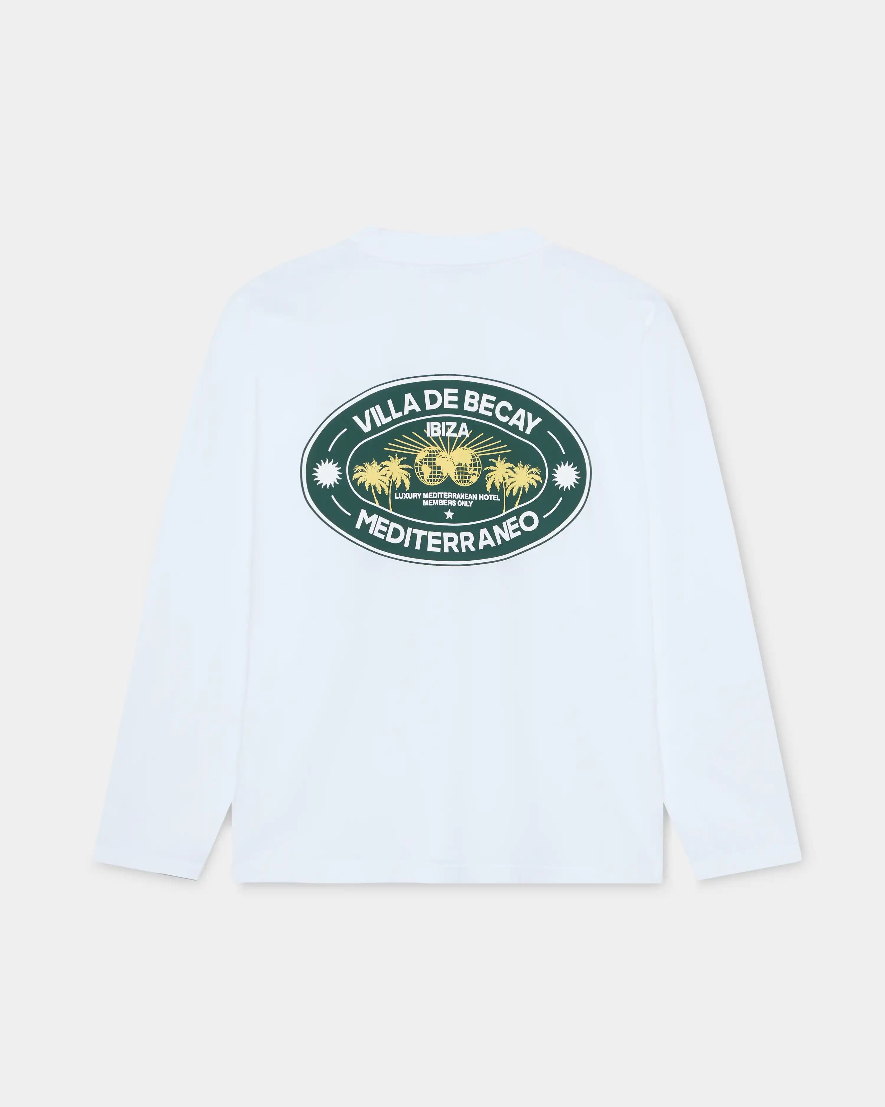 Hotel Longsleeve White &amp; Green