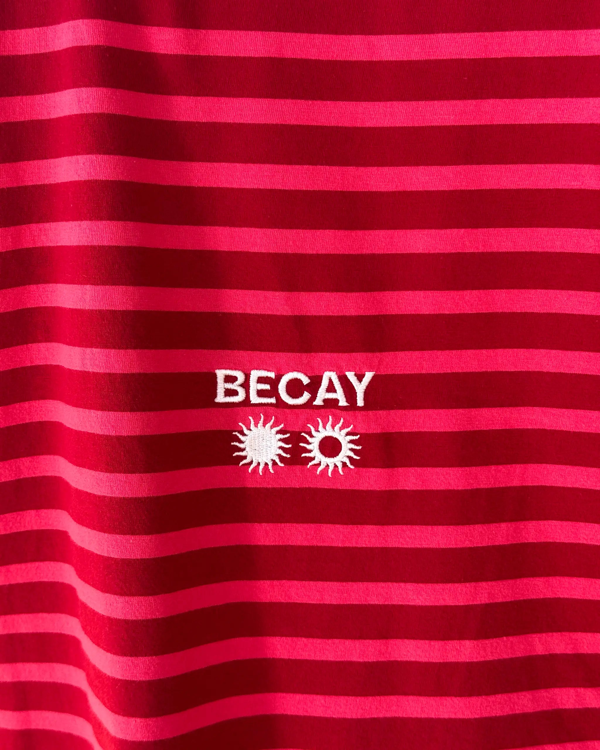 Stripes Longsleeve Coral & Red