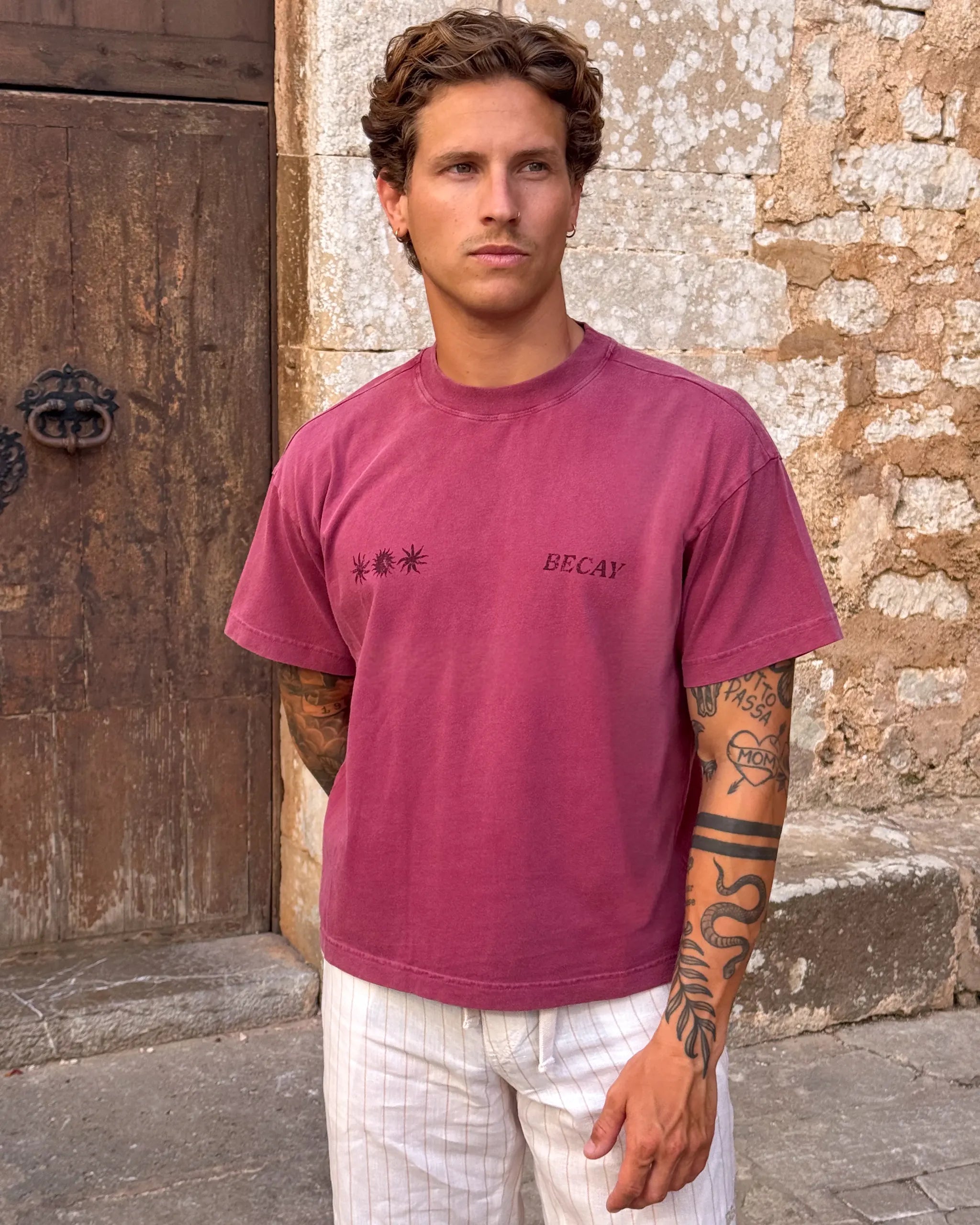 Club House T-Shirt Burgundy