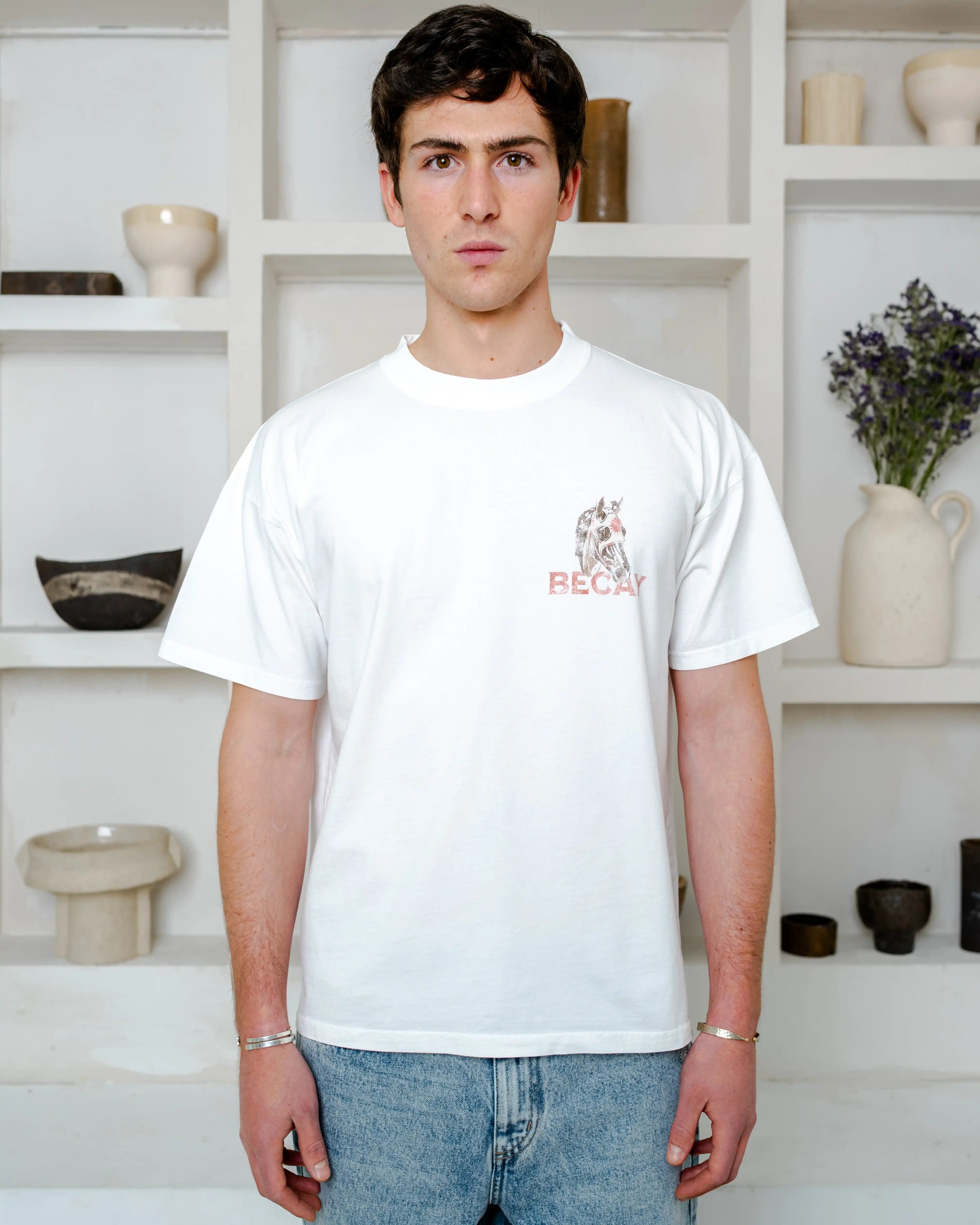 Horse Mask T-Shirt White
