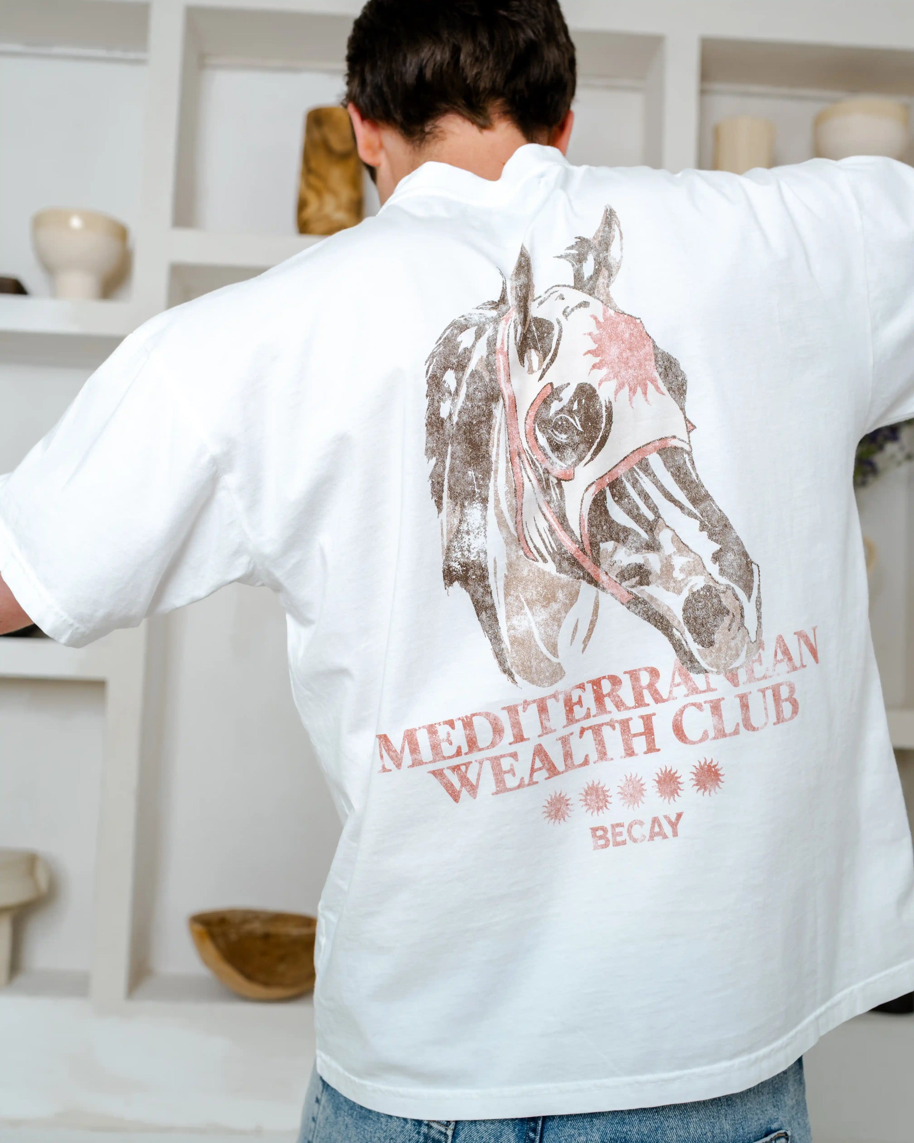 Horse Mask T-Shirt White