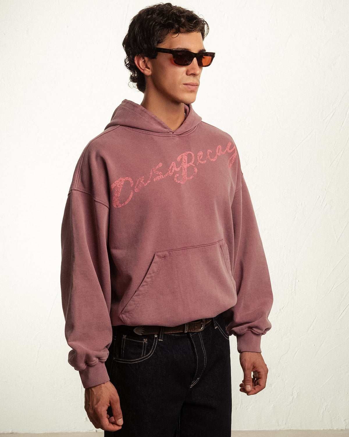 Sudadera con capucha Ciutadella burdeos BECAY