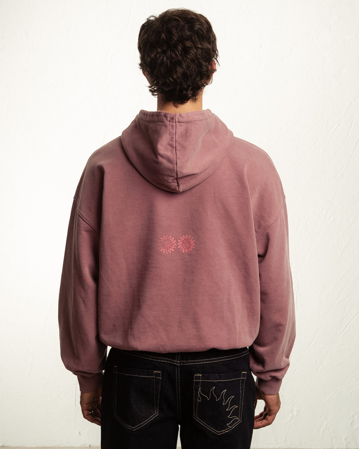 Sudadera con capucha Ciutadella burdeos BECAY