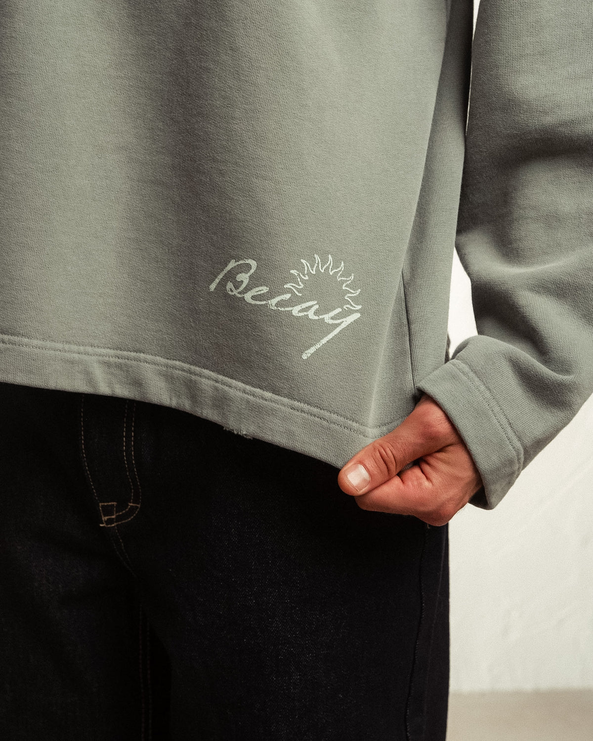 Sudadera sin capucha Marea verde BECAY