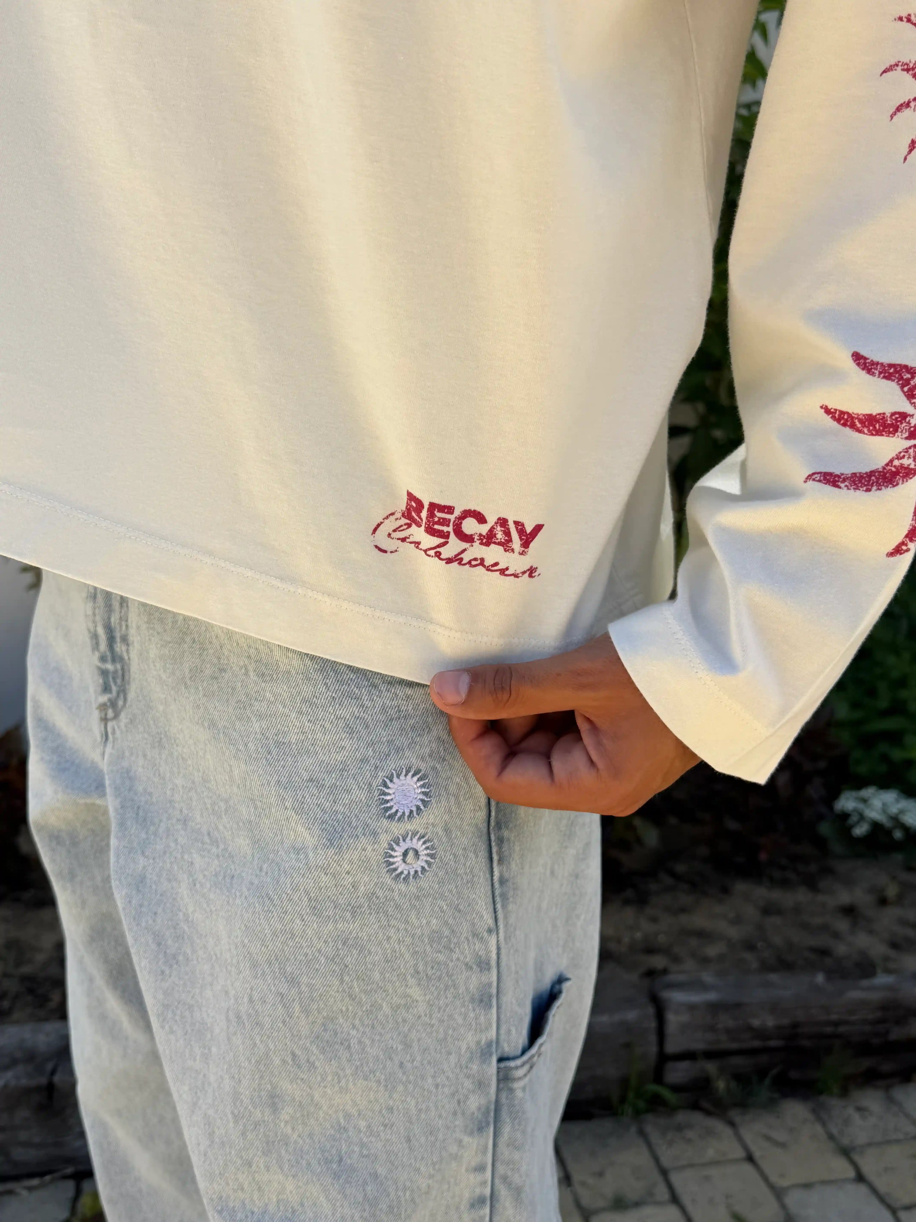 Flowers Longsleeve Ecru