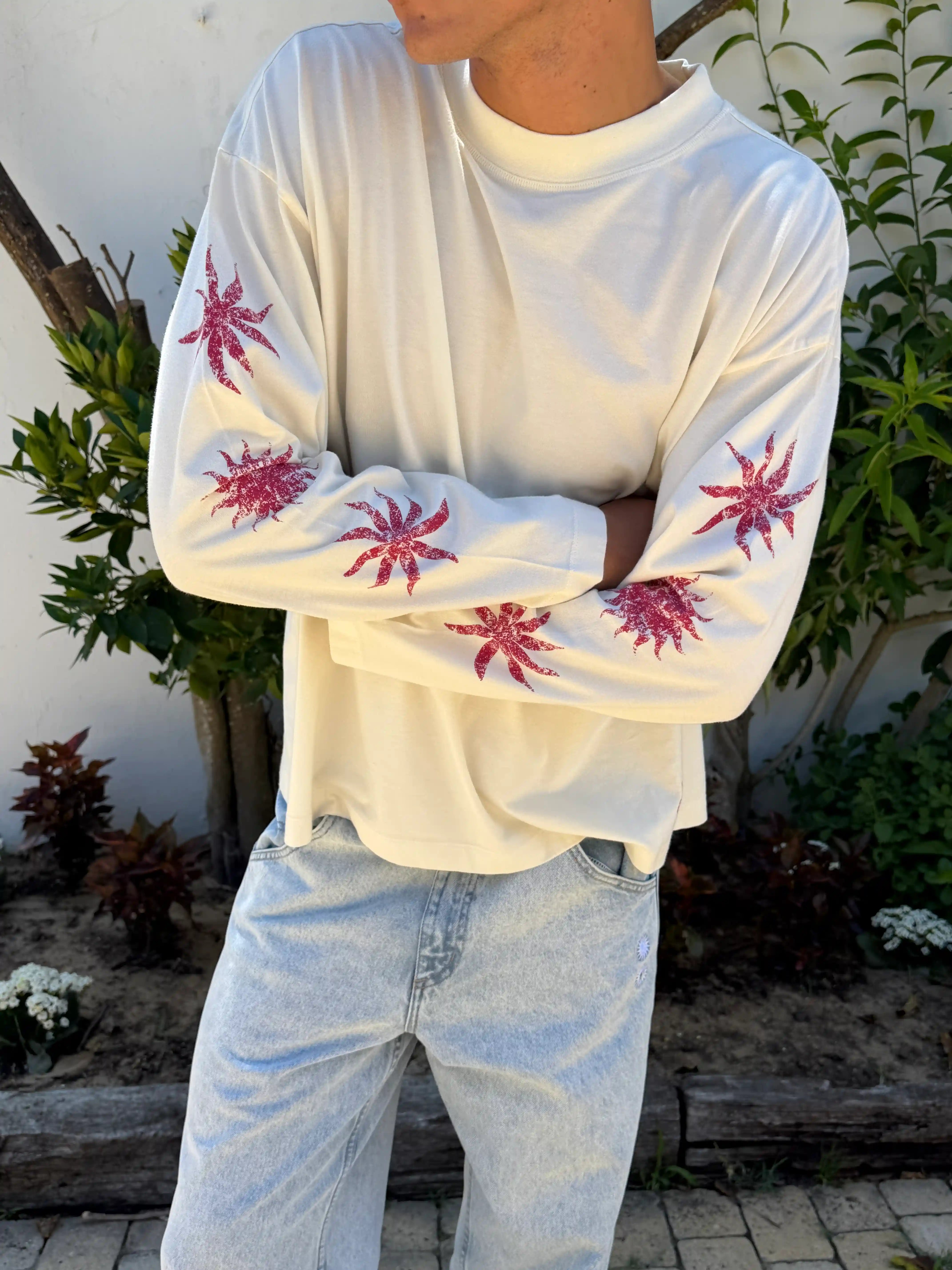 Flowers Longsleeve Ecru